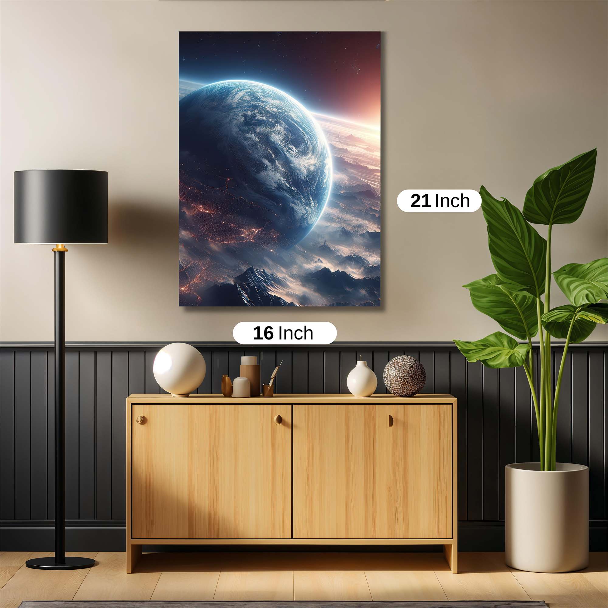 Earth Ablaze Safe Wall Magnetic / M