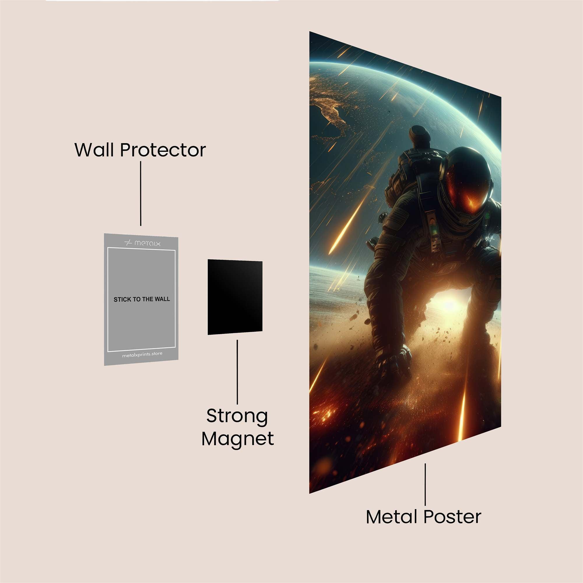 Cosmic Blaze Safe Wall Magnetic / M