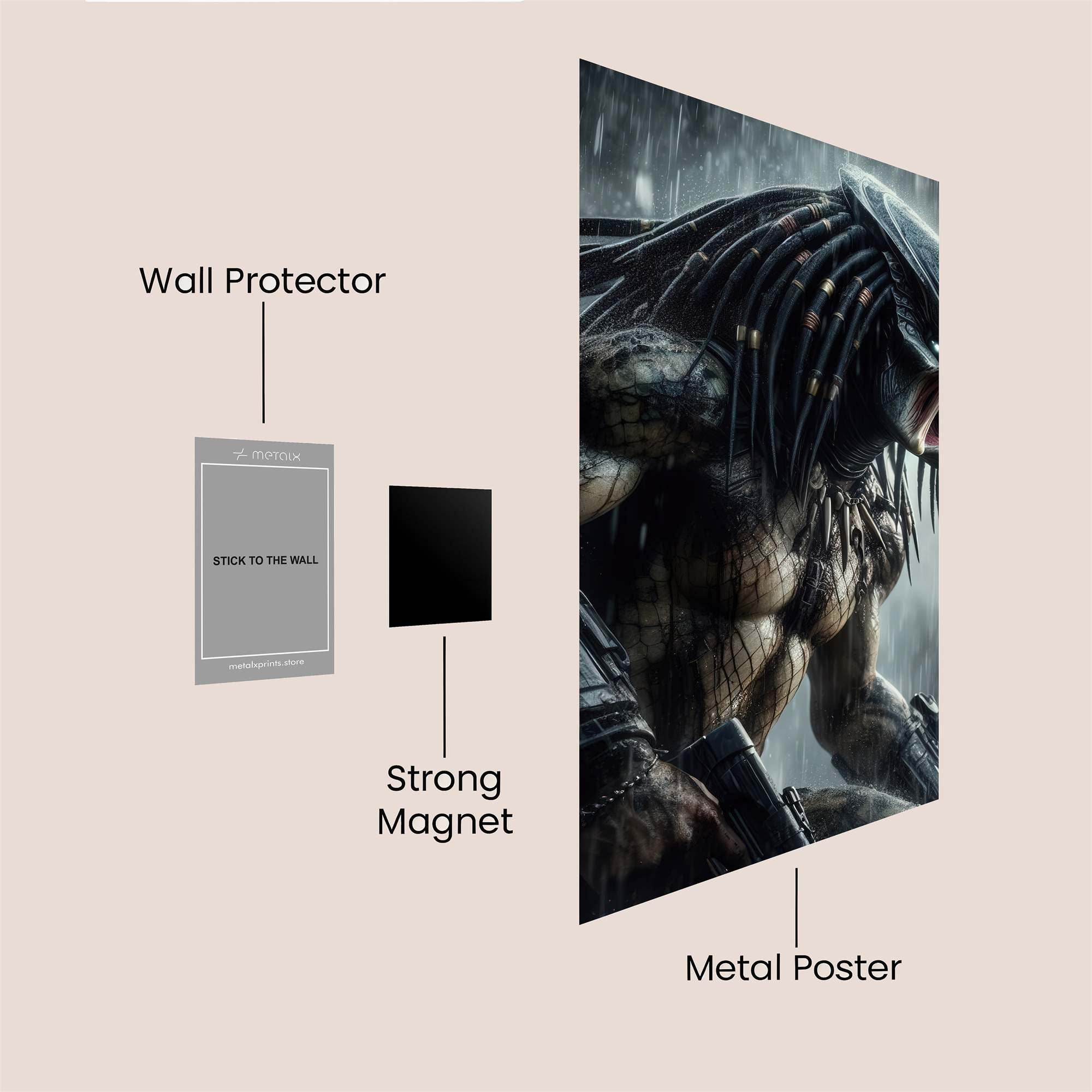 Predator Rage Safe Wall Magnetic / M
