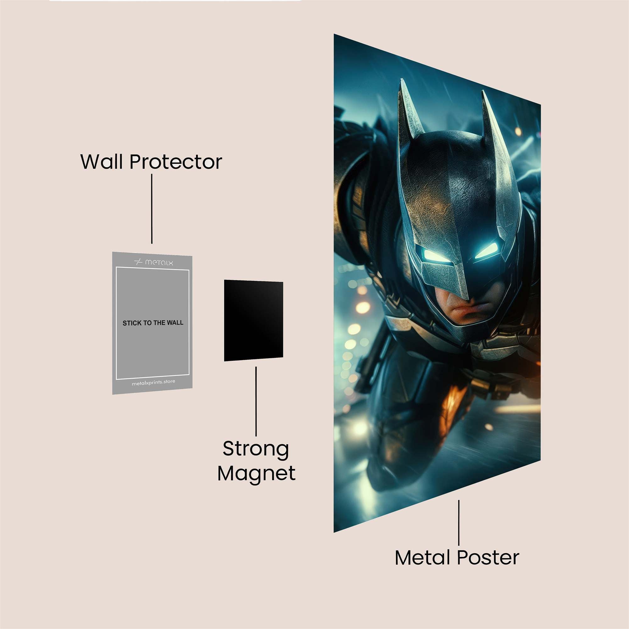 Batman Intrepid Safe Wall Magnetic / M