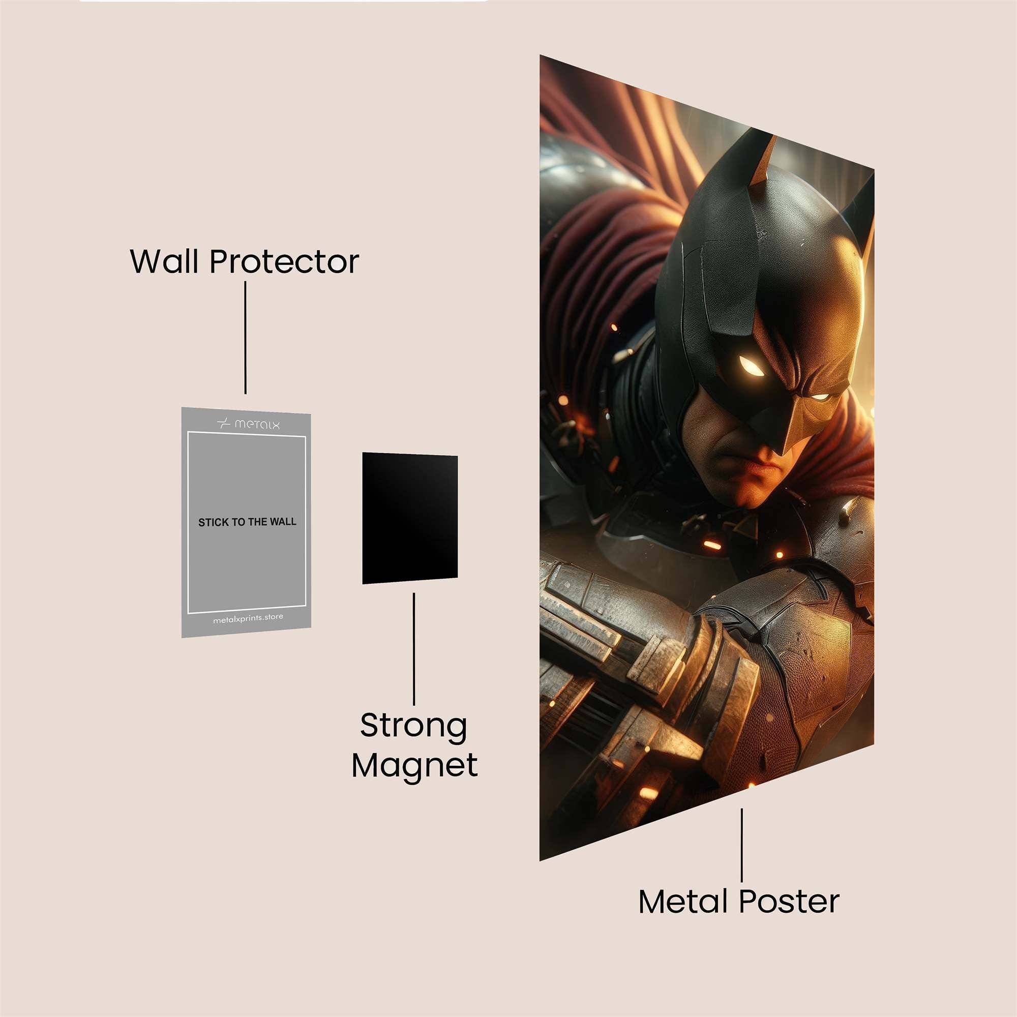 Batman Resolute Safe Wall Magnetic / M