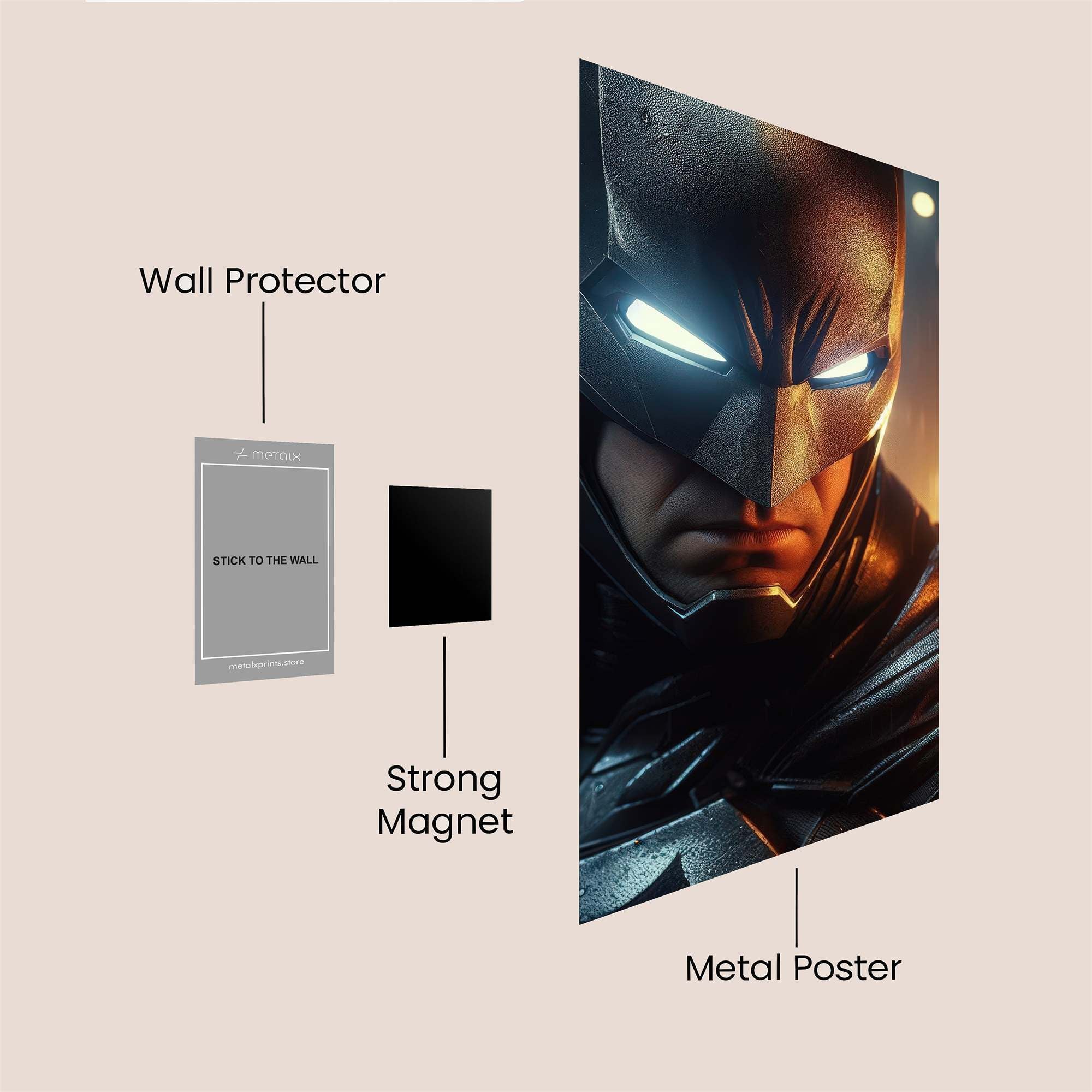 Batman Intense Safe Wall Magnetic / M