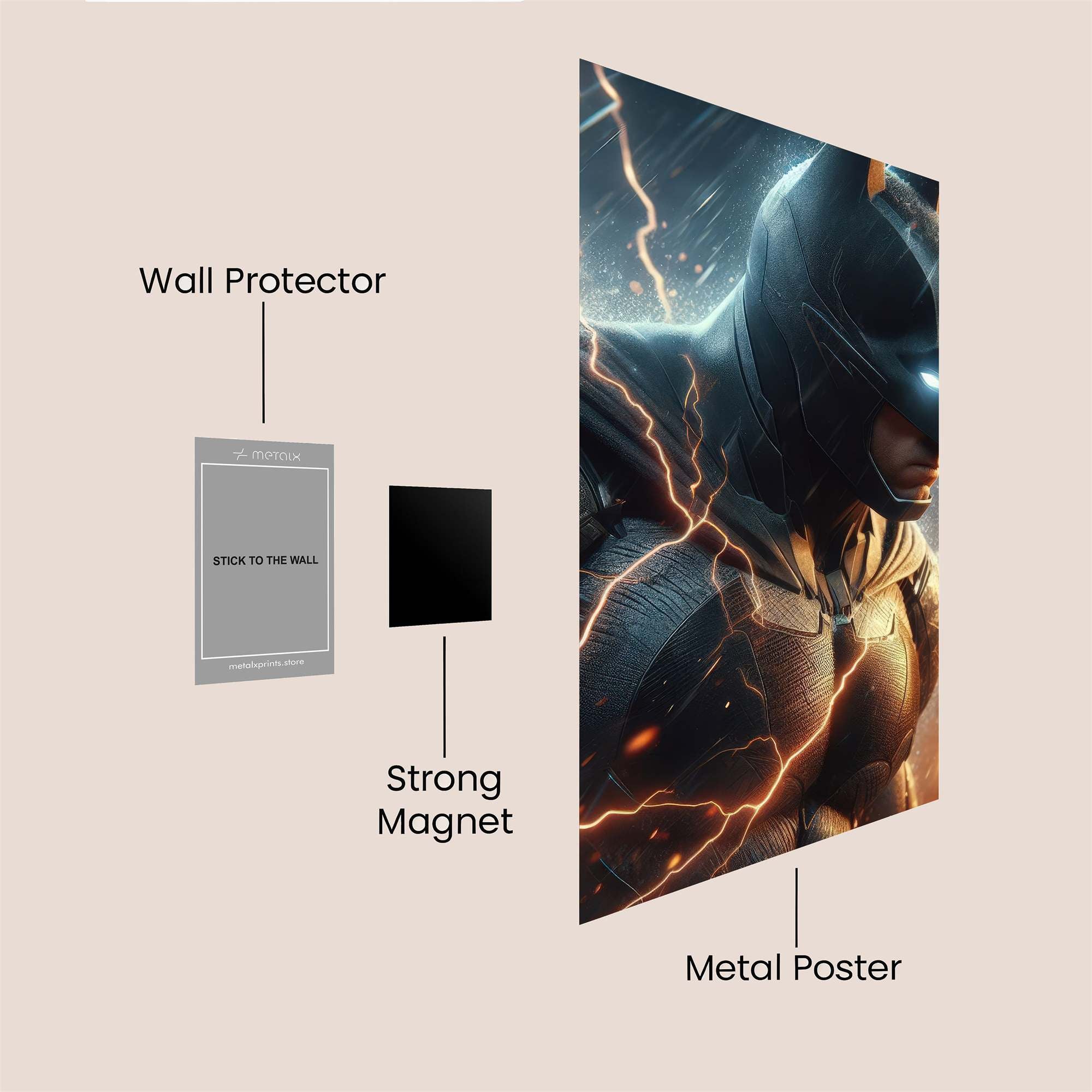 Batman Electrifying Safe Wall Magnetic / M