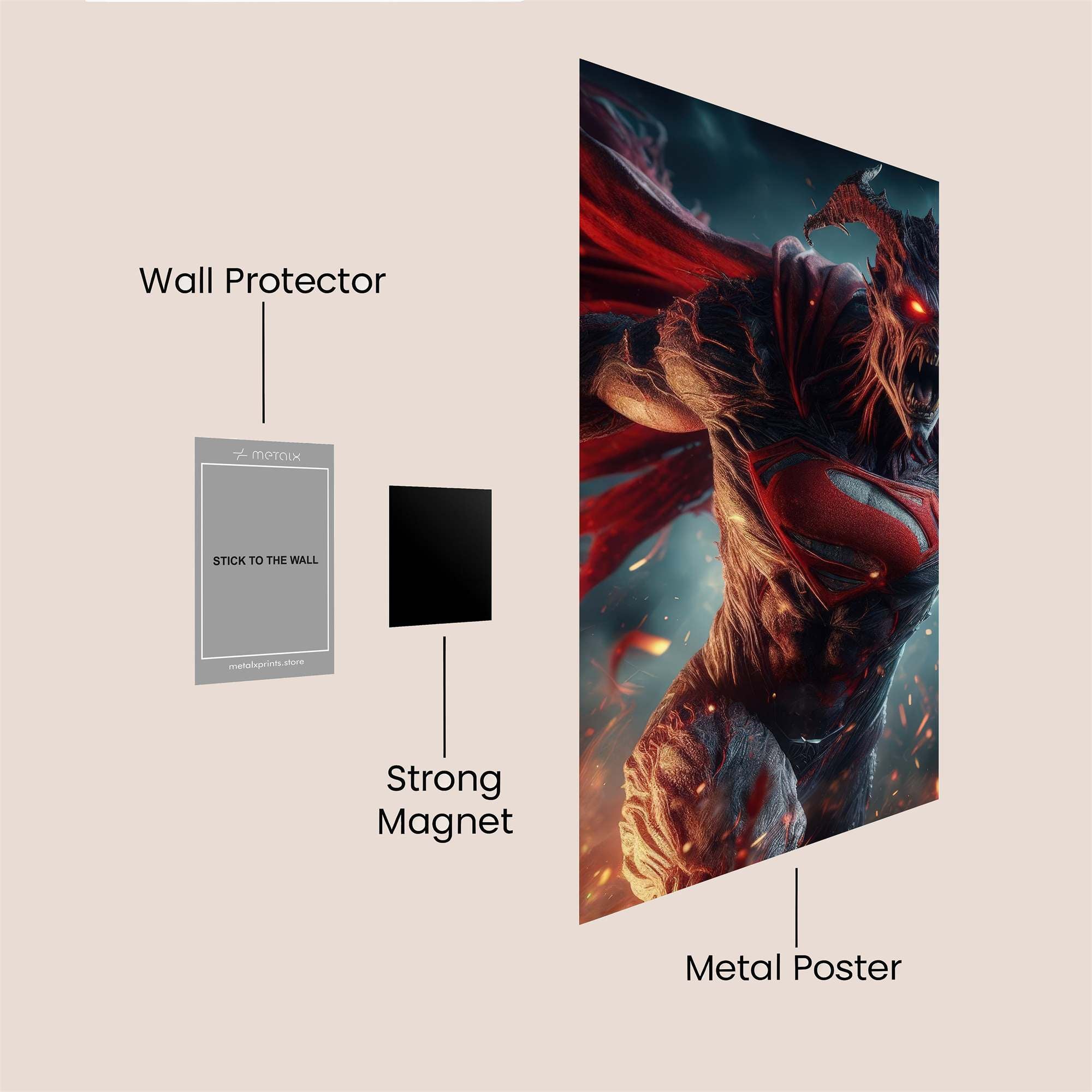 Demon Fury Safe Wall Magnetic / M