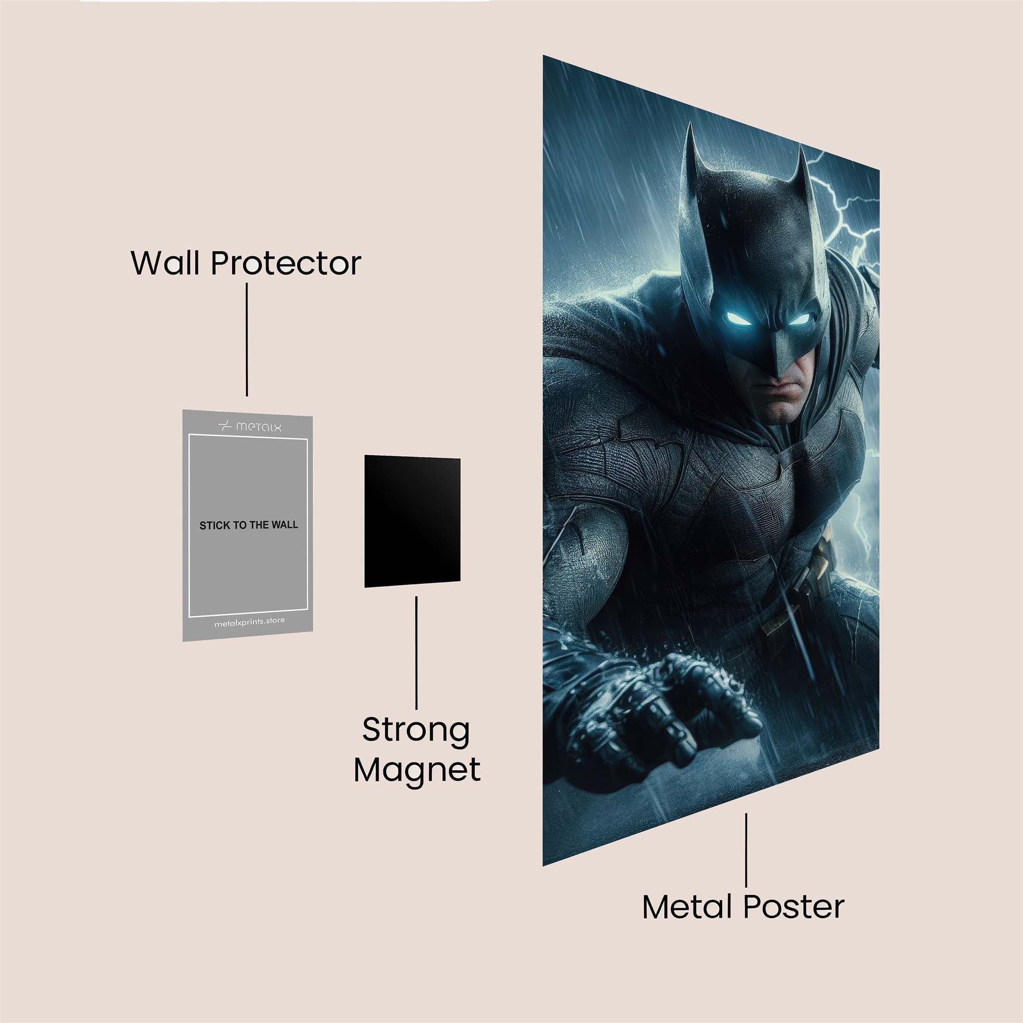 Batman Thunderous Safe Wall Magnetic / M