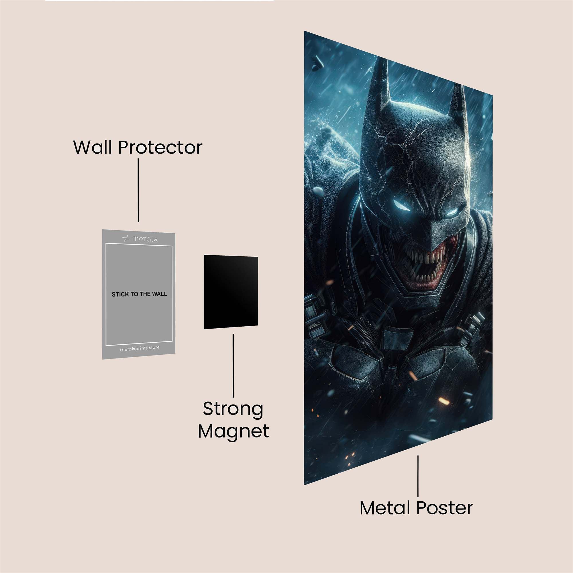 Batman Frenzied Safe Wall Magnetic / M