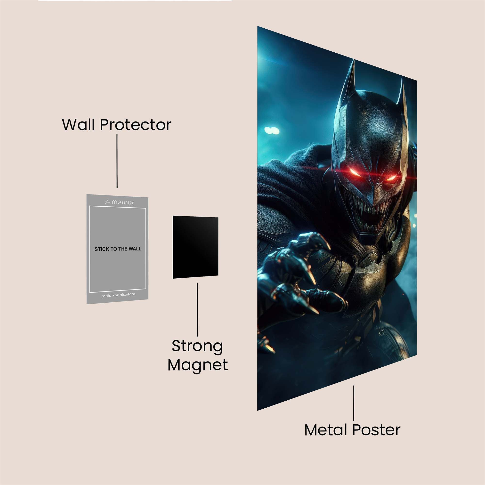Batman Frenzied Safe Wall Magnetic / M