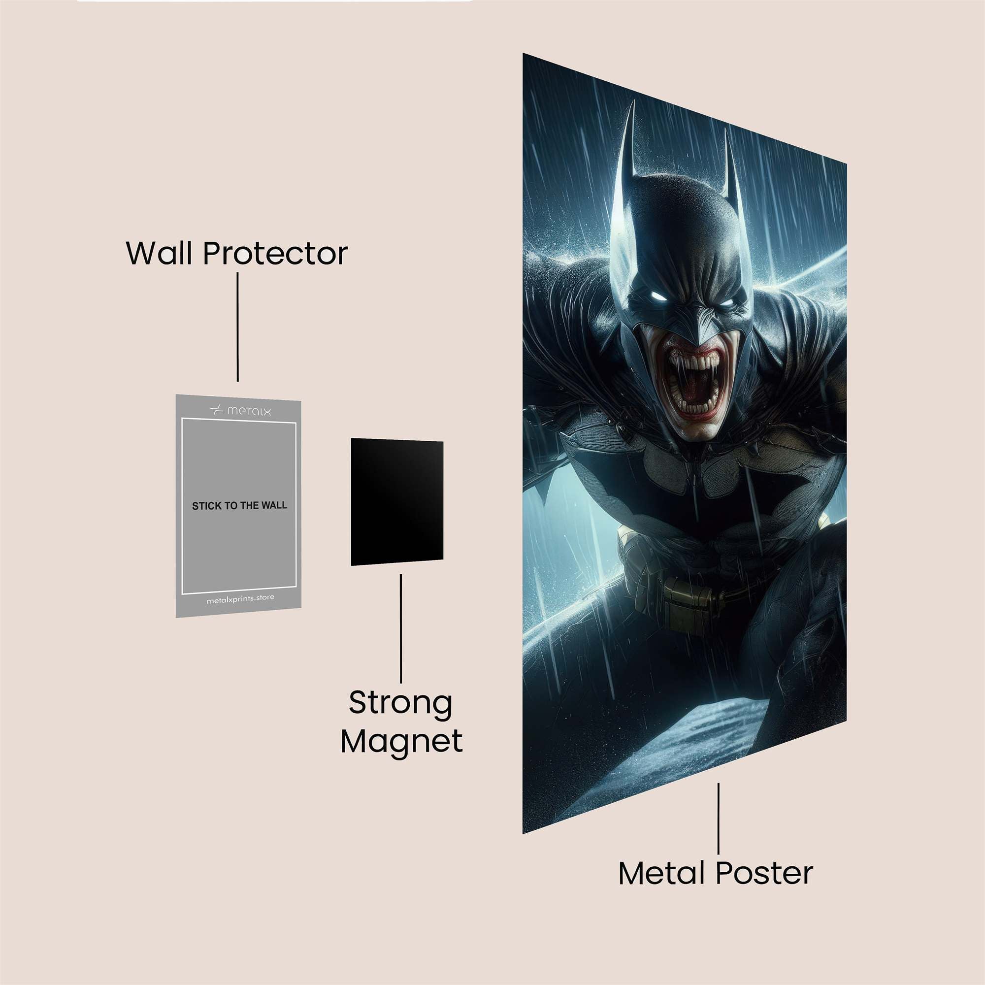 Batman Ferocious Safe Wall Magnetic / M