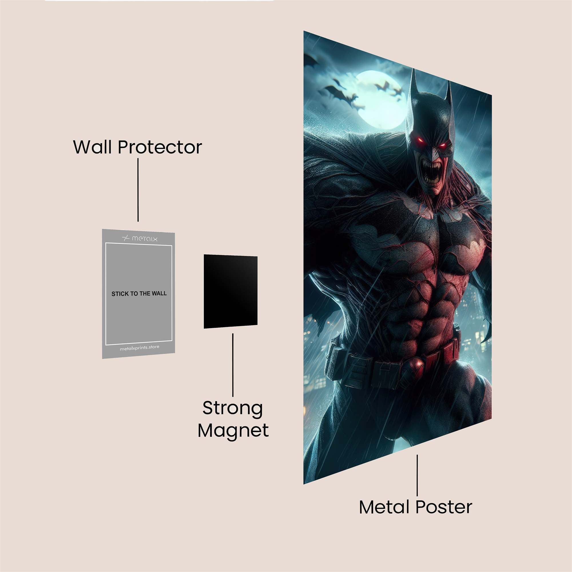 Batman Ferocious Safe Wall Magnetic / M