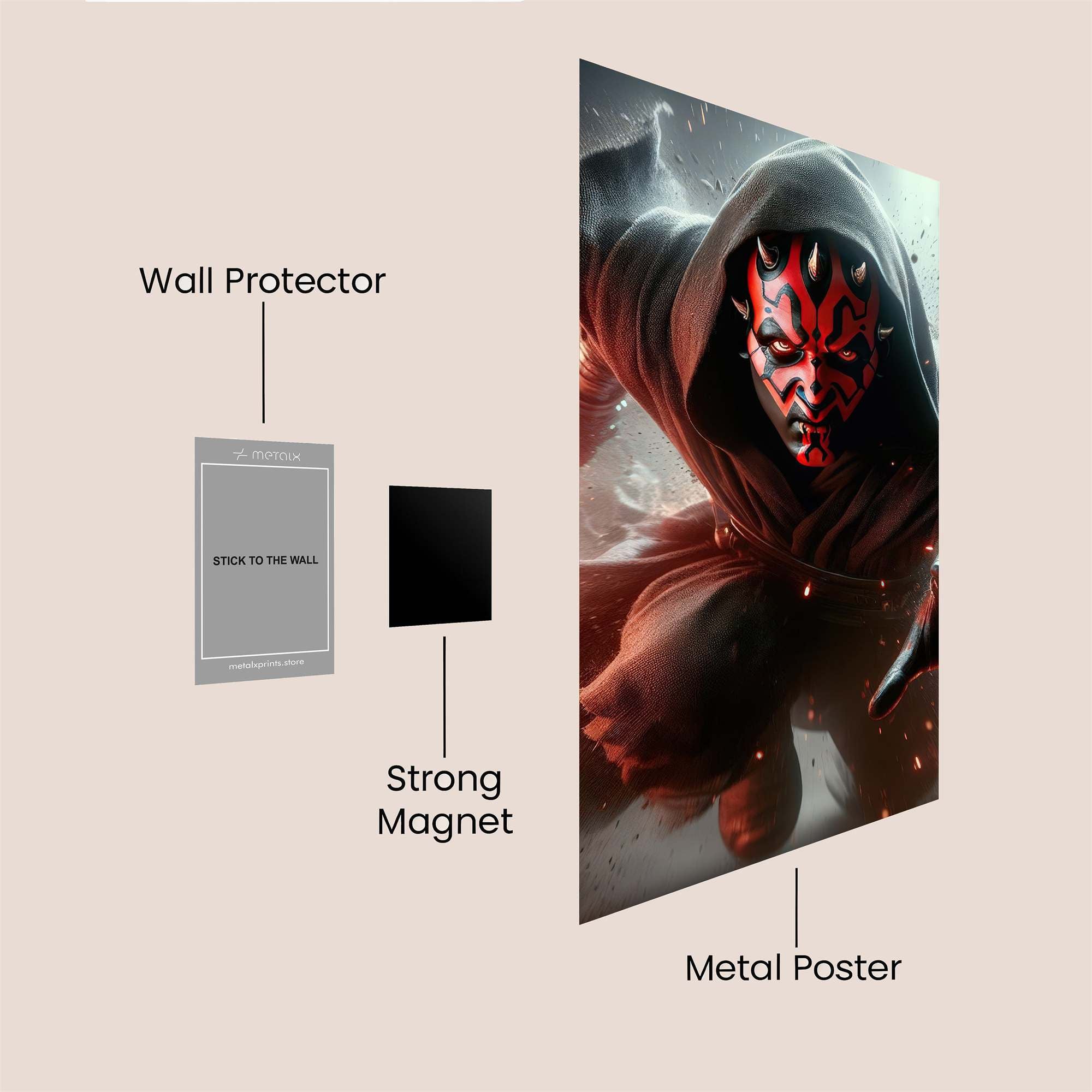 Darth Menace Safe Wall Magnetic / M
