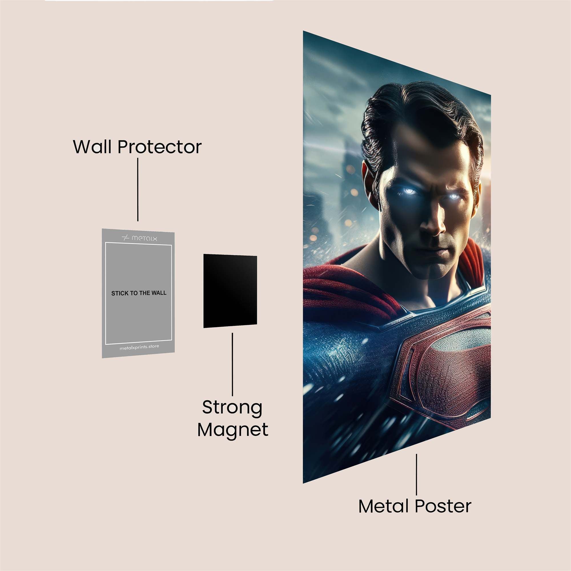 Superman Serene Safe Wall Magnetic / M
