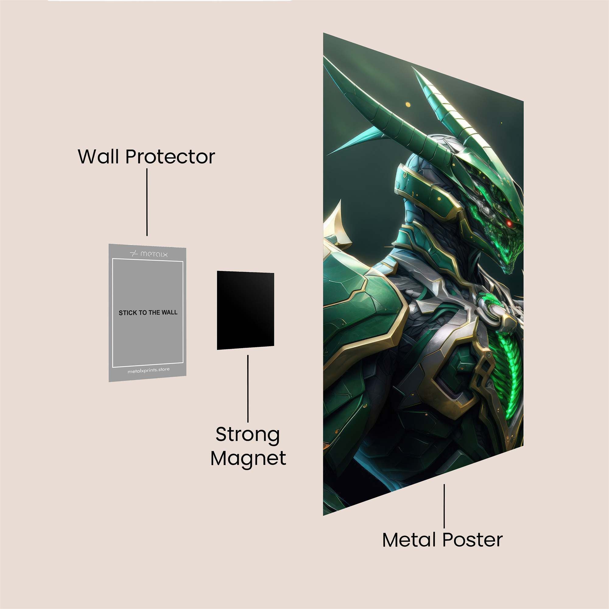 Dragon Valor Safe Wall Magnetic / M