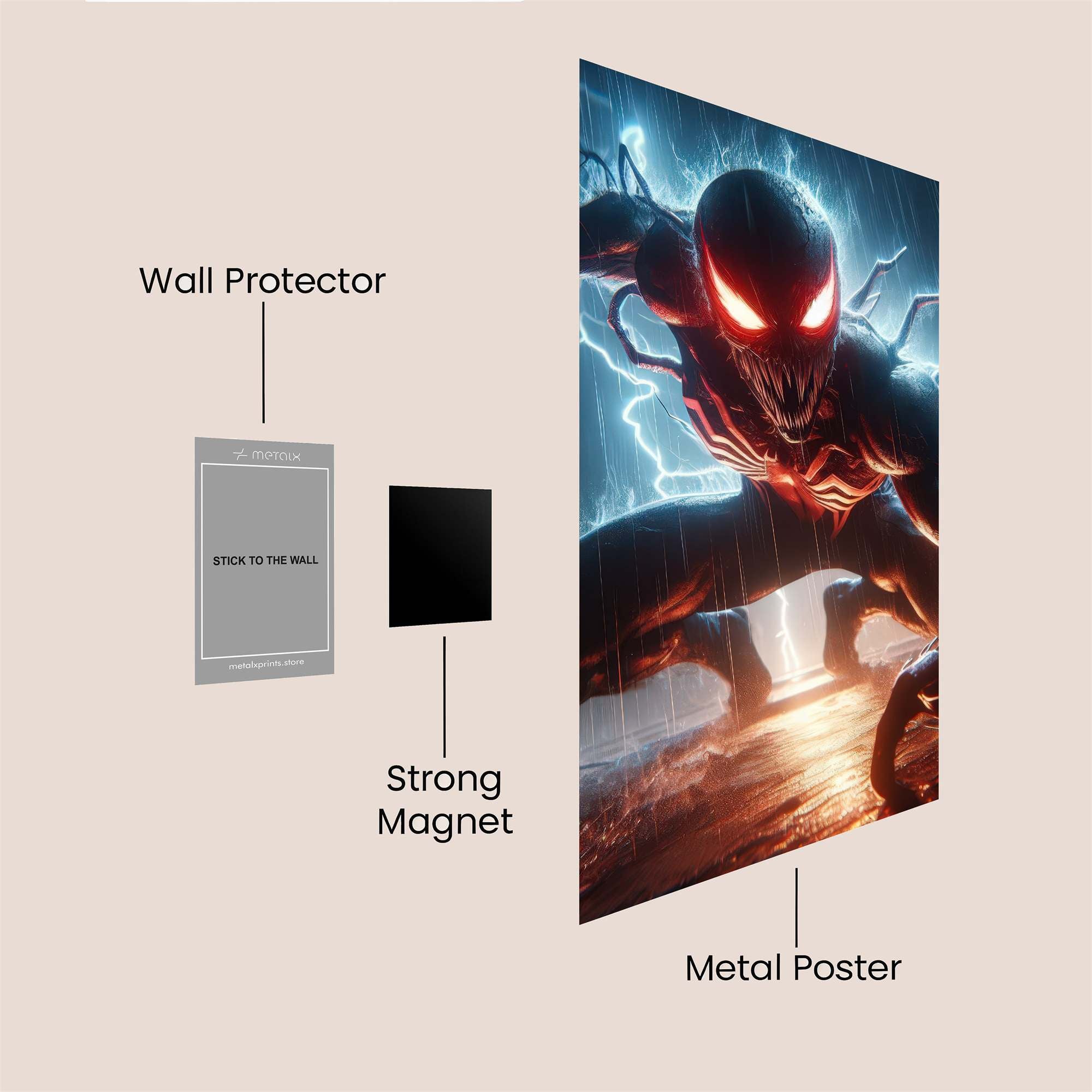 Venom Fury Safe Wall Magnetic / M