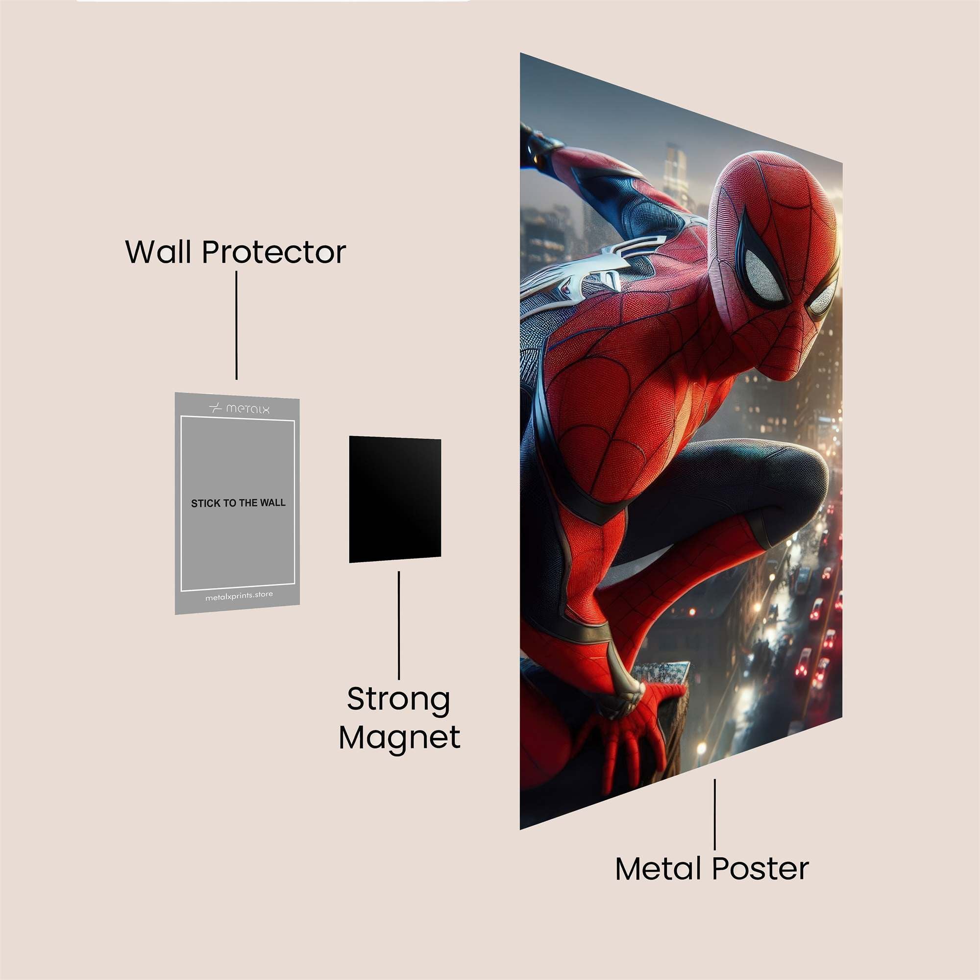 Spider Twilight Safe Wall Magnetic / M