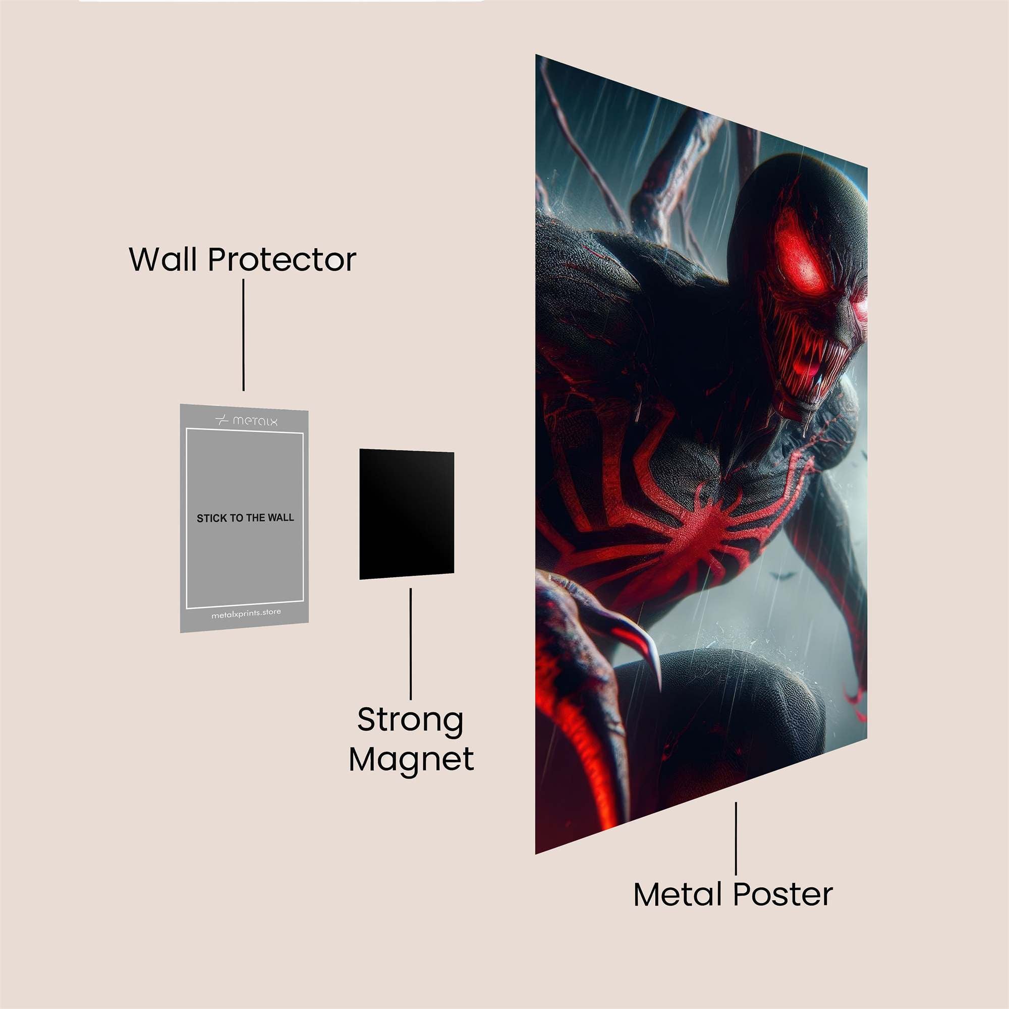 Venom Unleashed Safe Wall Magnetic / M