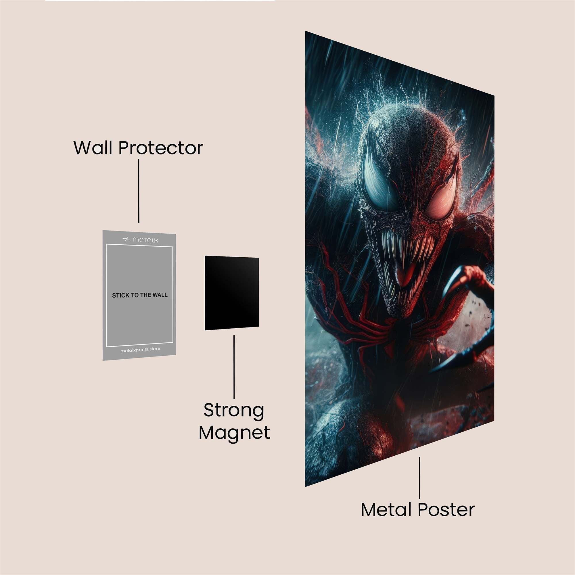 Venom Rage Safe Wall Magnetic / M