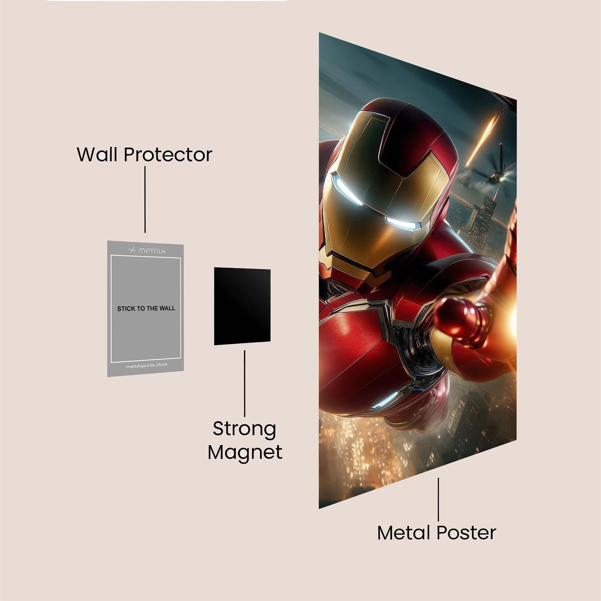 Ironman Heroic Safe Wall Magnetic / M