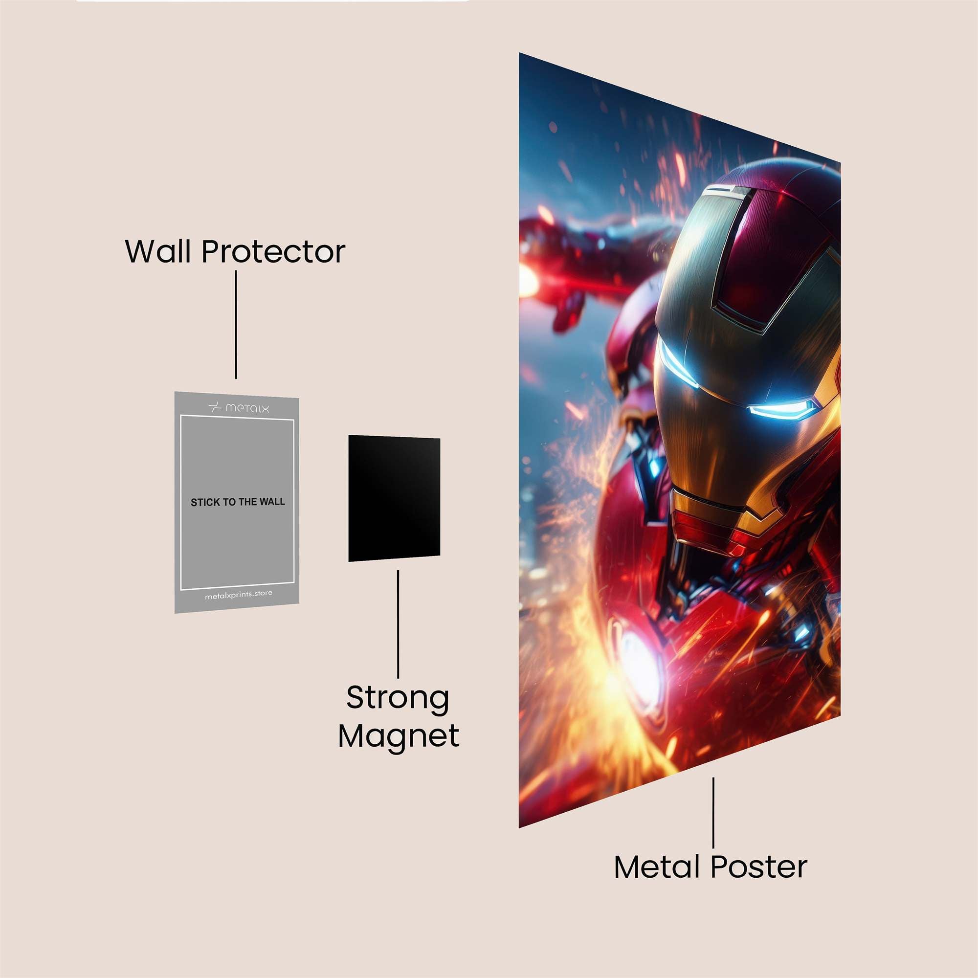 Ironman Blaze Safe Wall Magnetic / M