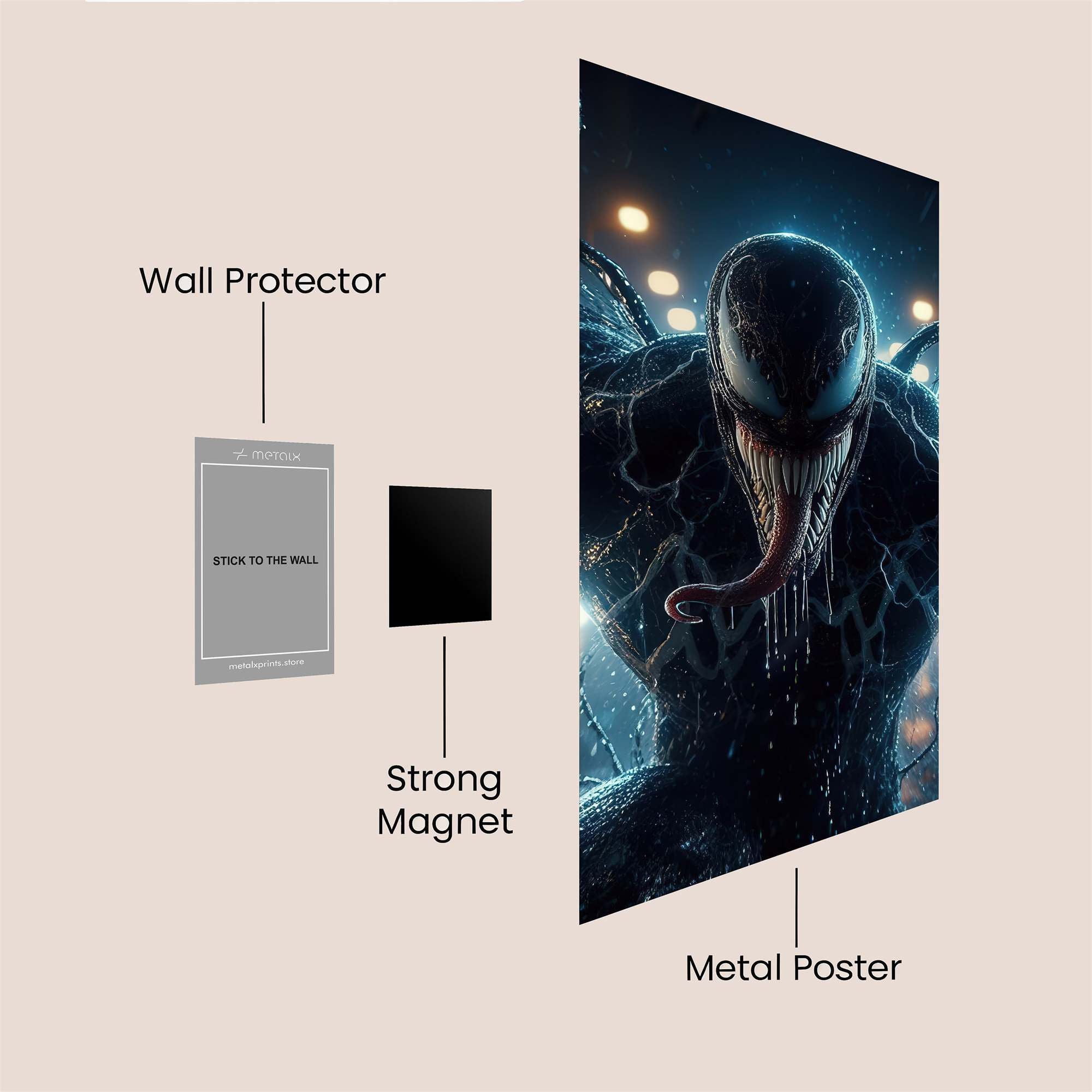 Venom Unleashed Safe Wall Magnetic / M