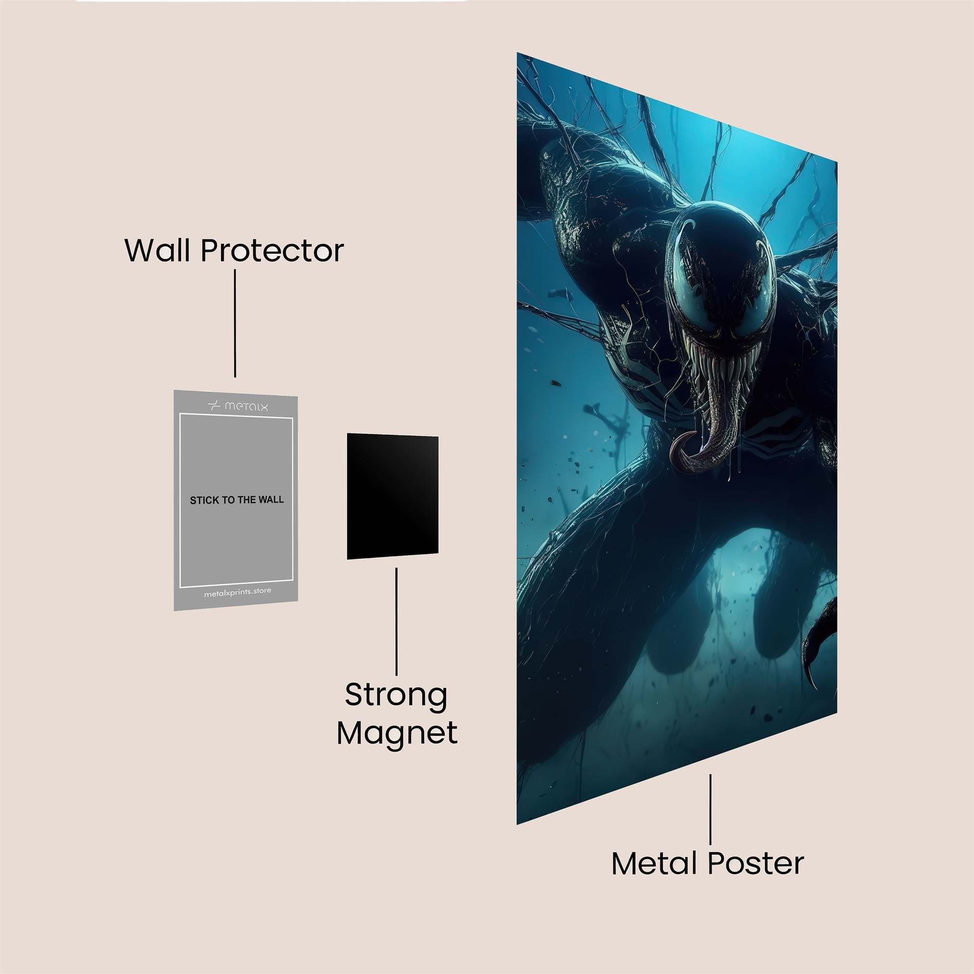 Venom Unleashed Safe Wall Magnetic / M