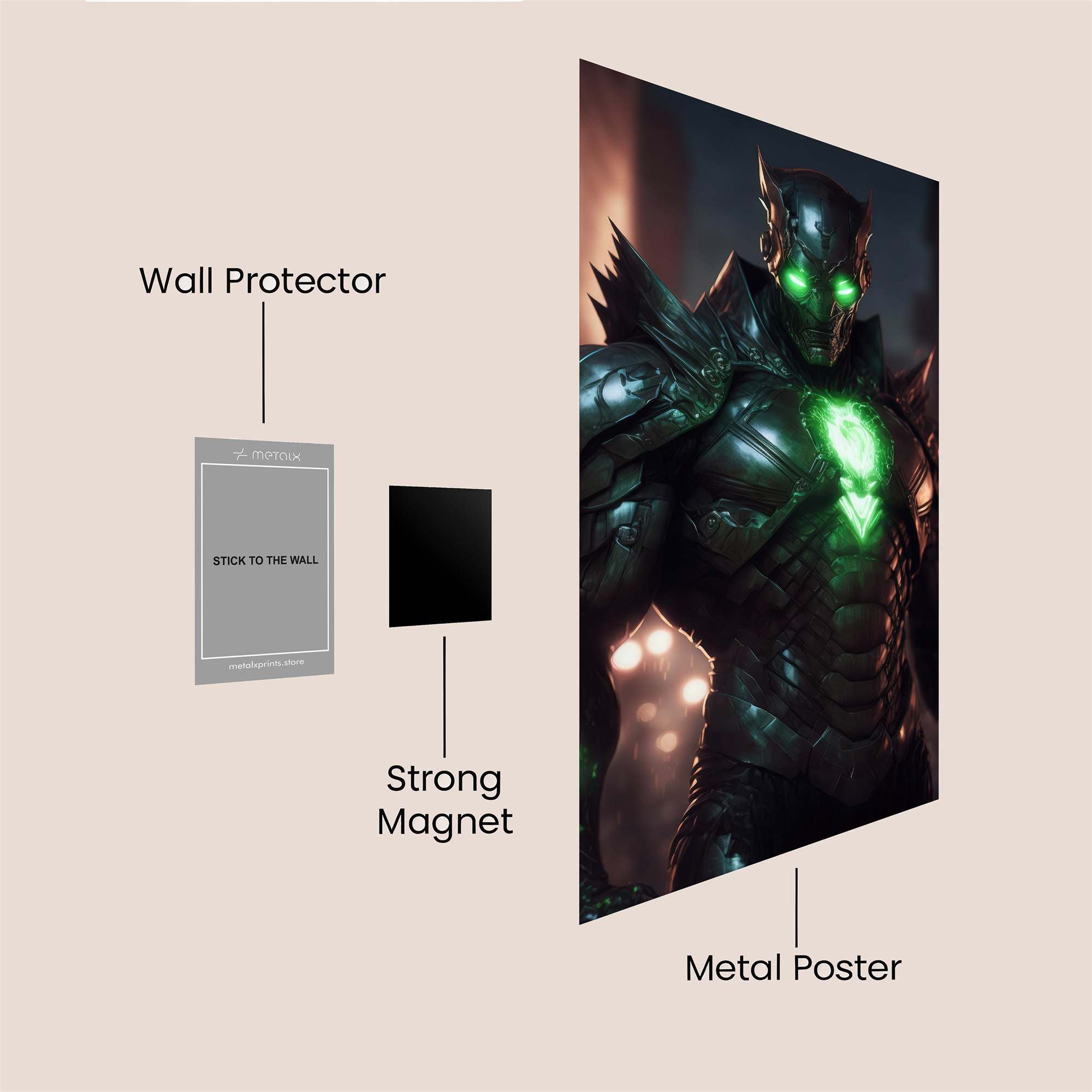 Blackguard Menace Safe Wall Magnetic / M