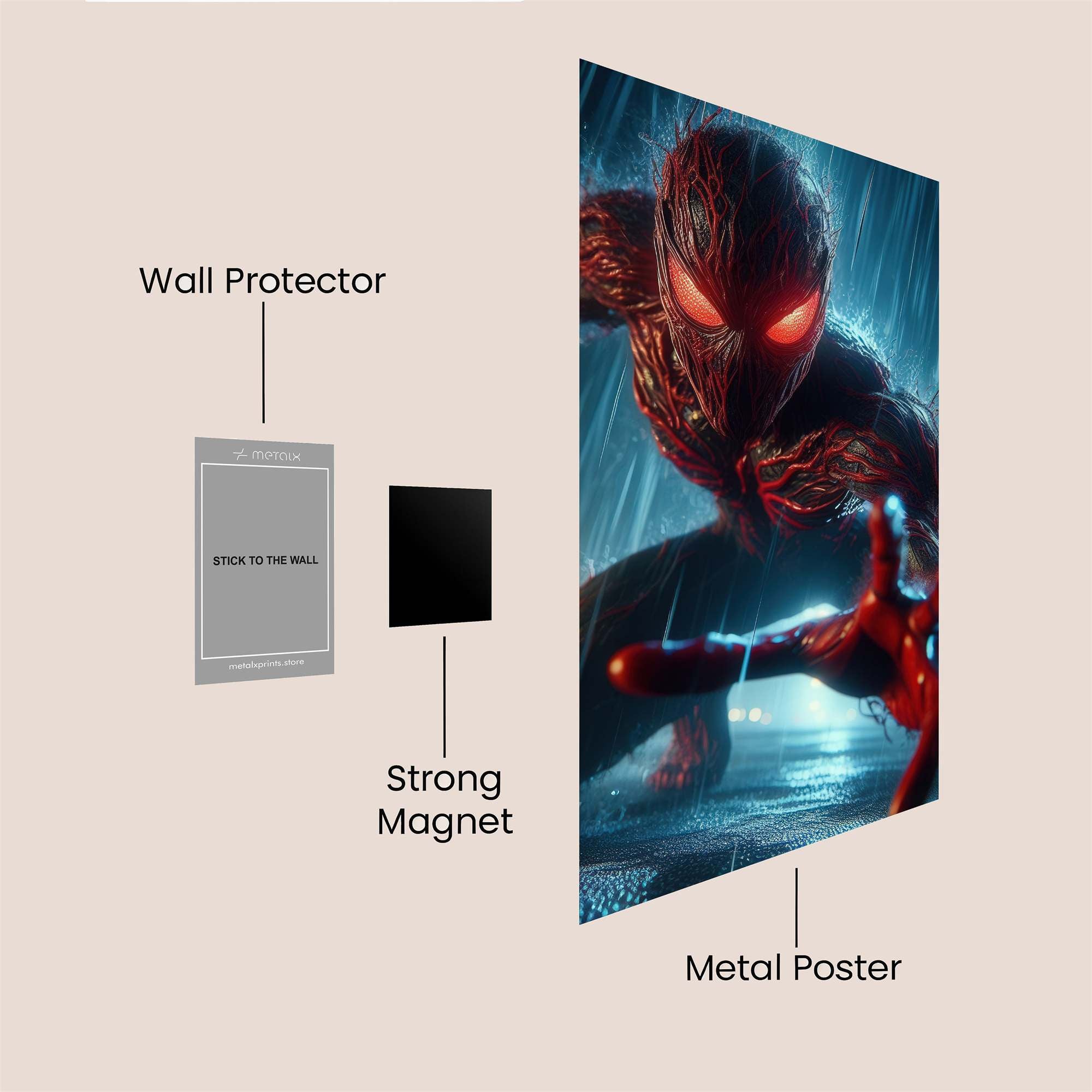 Symbiote Fury Safe Wall Magnetic / M