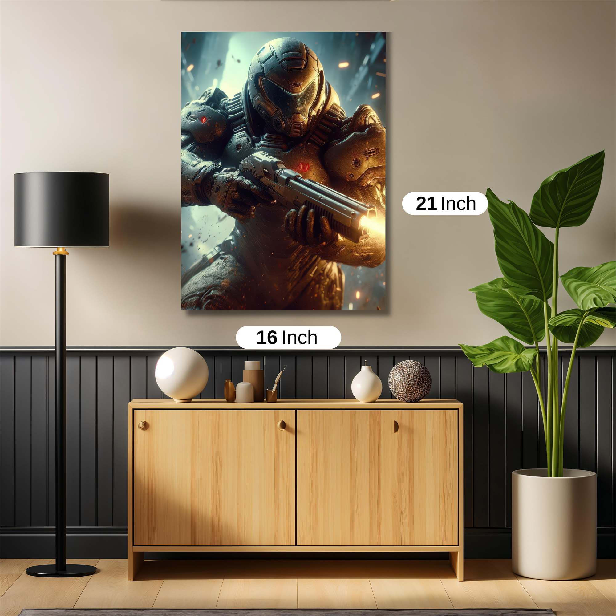 Doom Slayer Safe Wall Magnetic / M