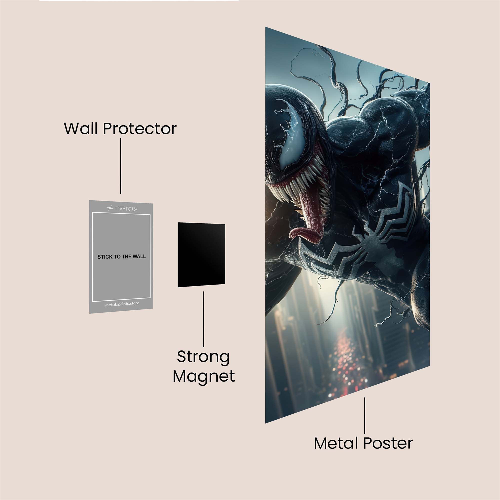 Venom Rampage Safe Wall Magnetic / M