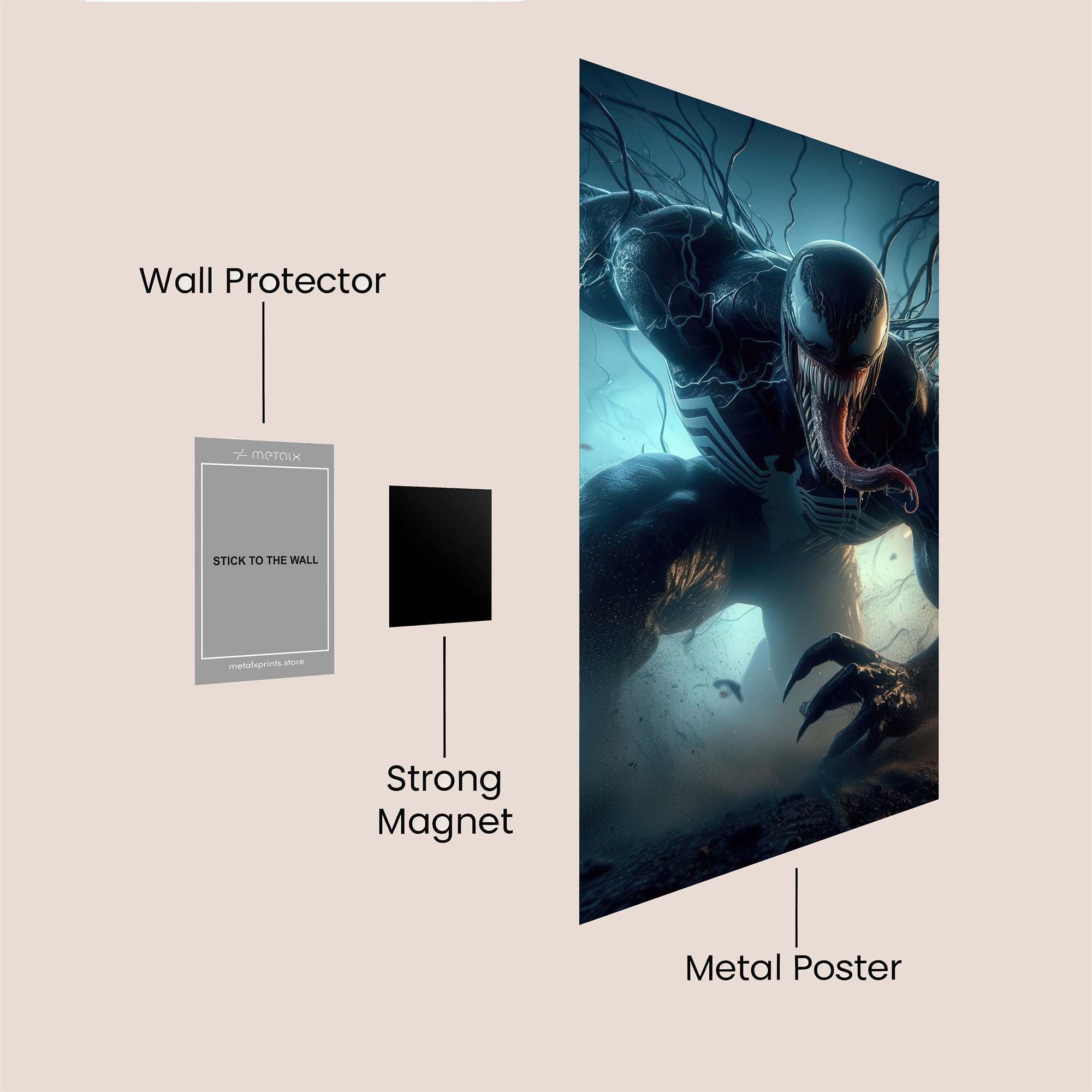 Venom Menace Safe Wall Magnetic / M