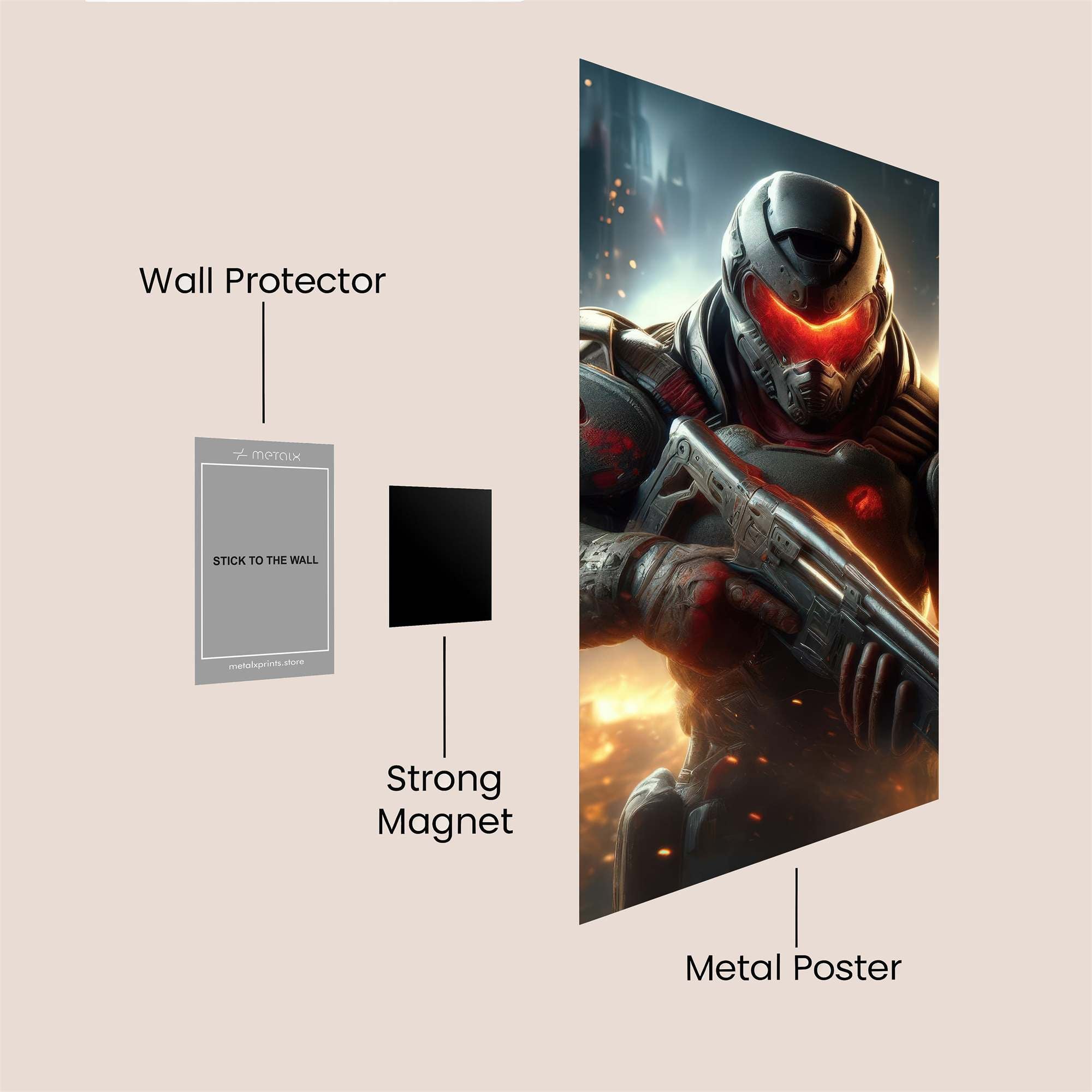 Predator Unleashed Safe Wall Magnetic / M