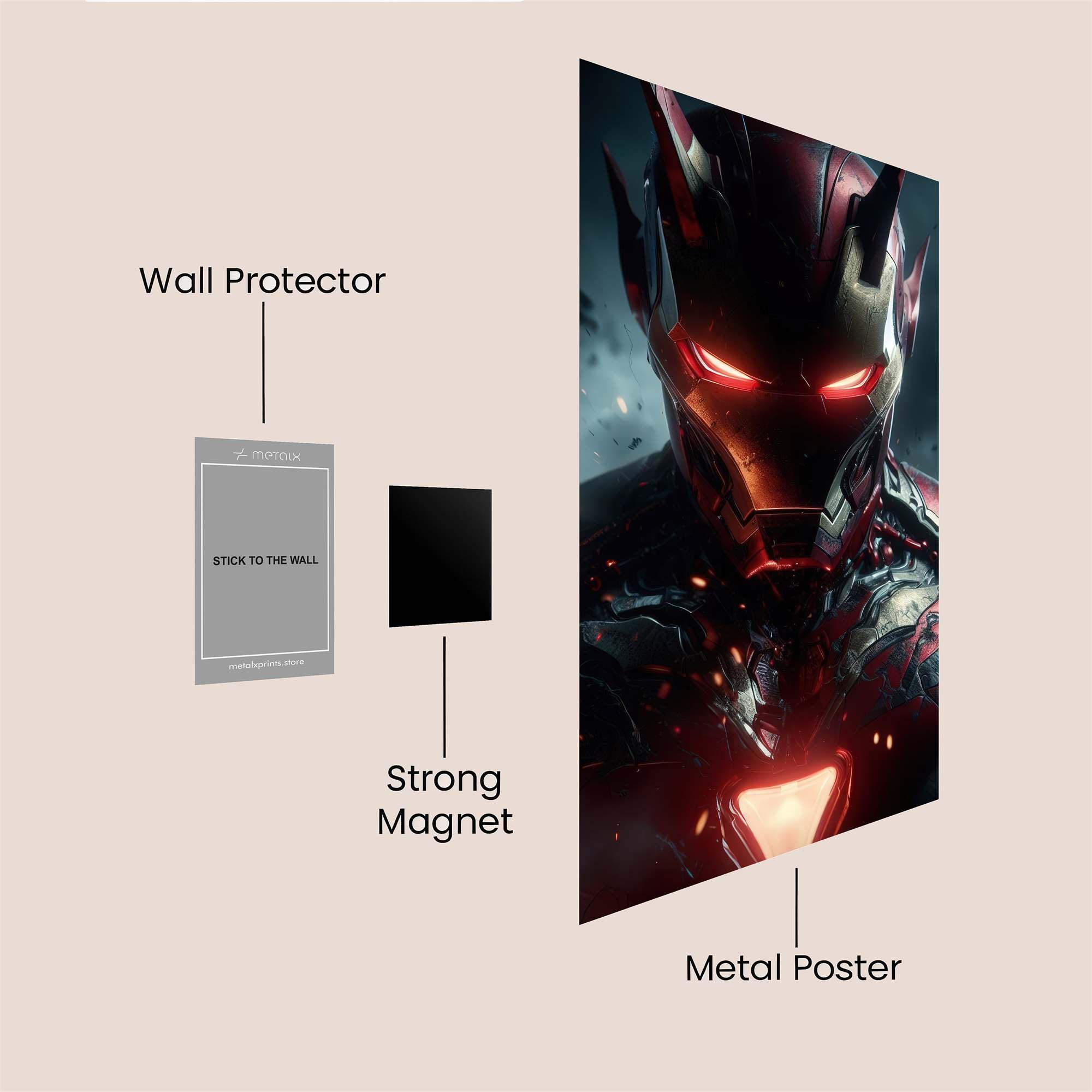 Ironheart Inferno Safe Wall Magnetic / M