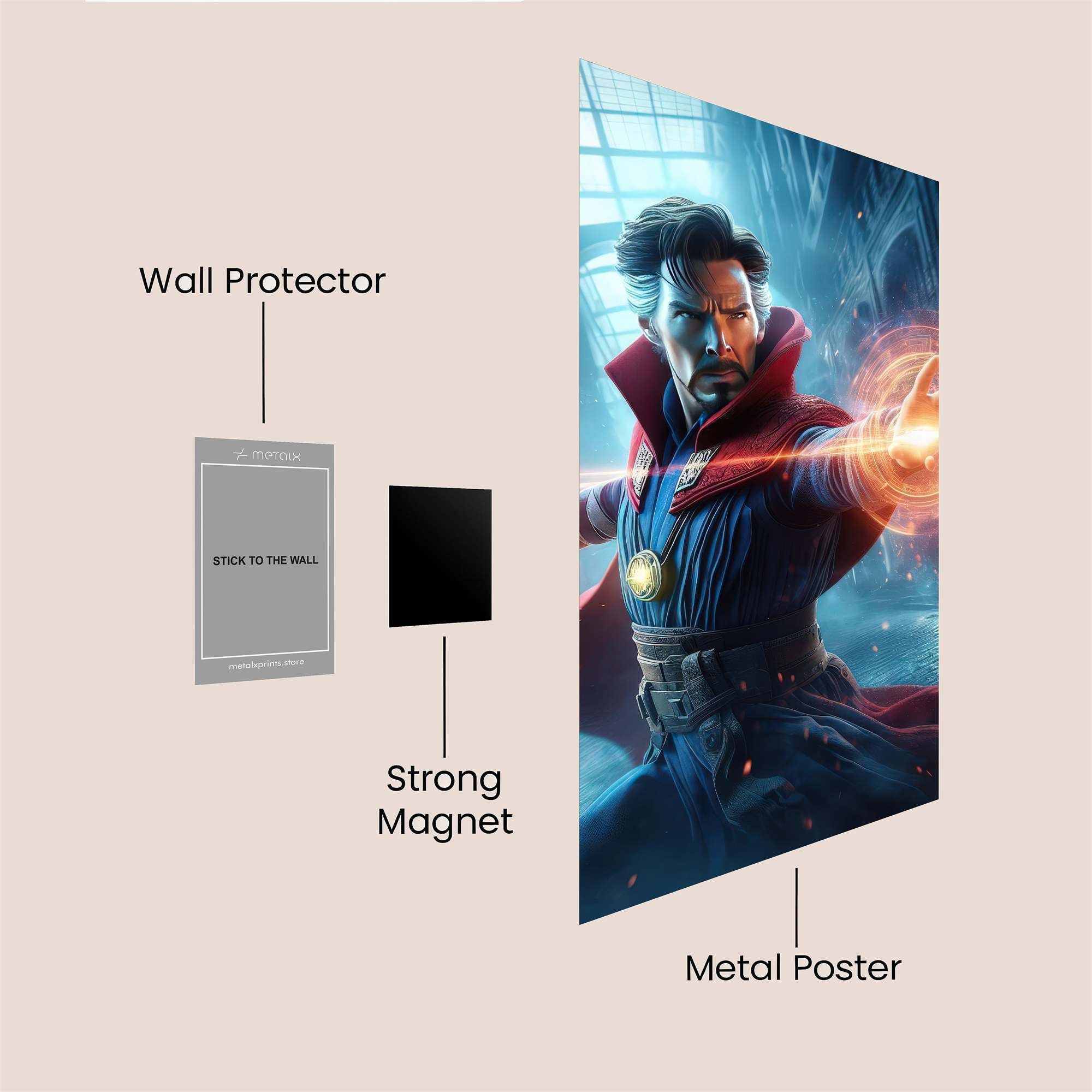 Strange Radiant Safe Wall Magnetic / M