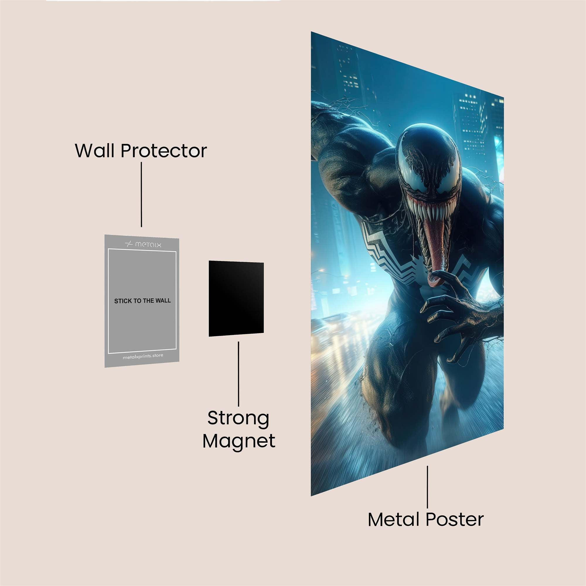 Venom Rampage Safe Wall Magnetic / M