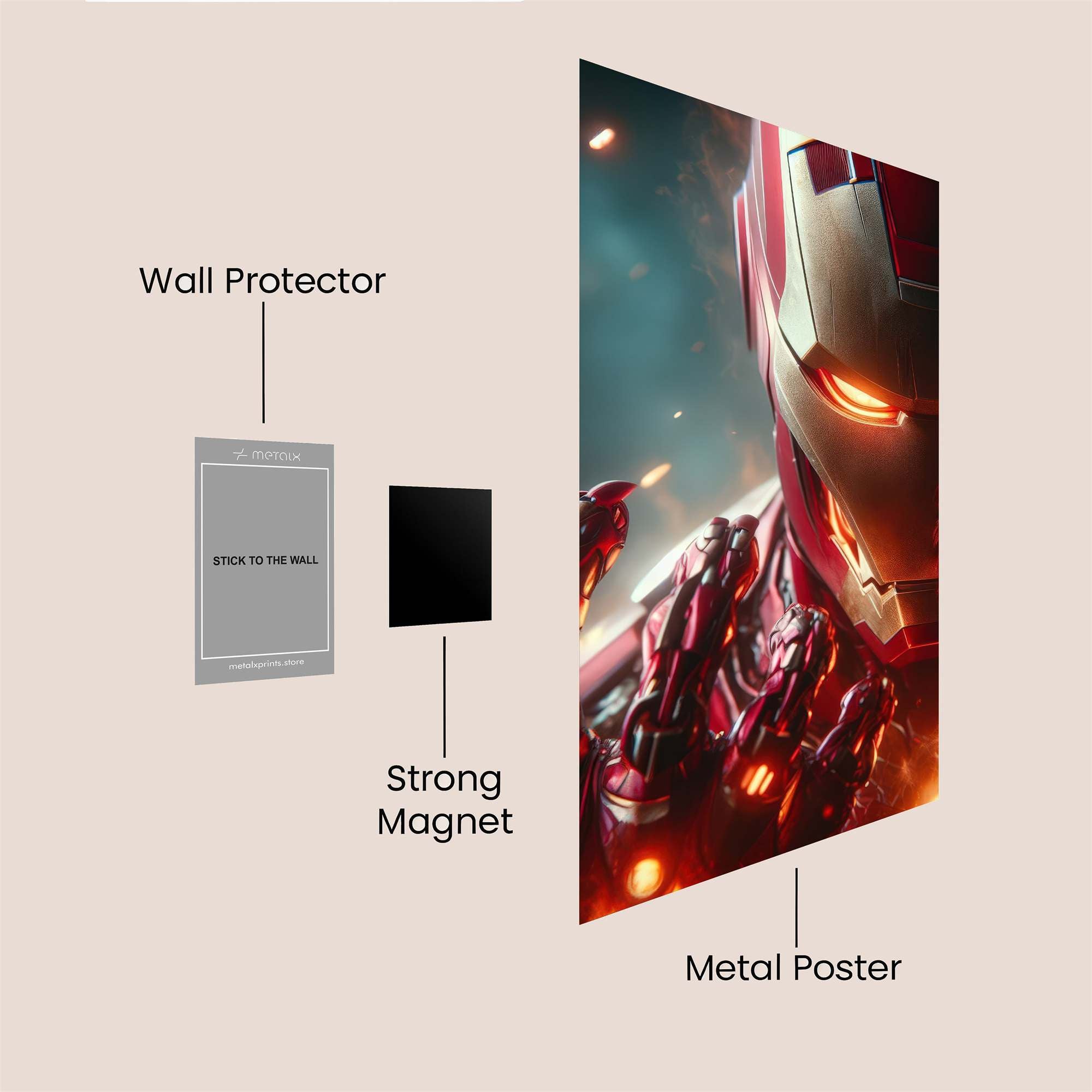 Iron Fury Safe Wall Magnetic / M