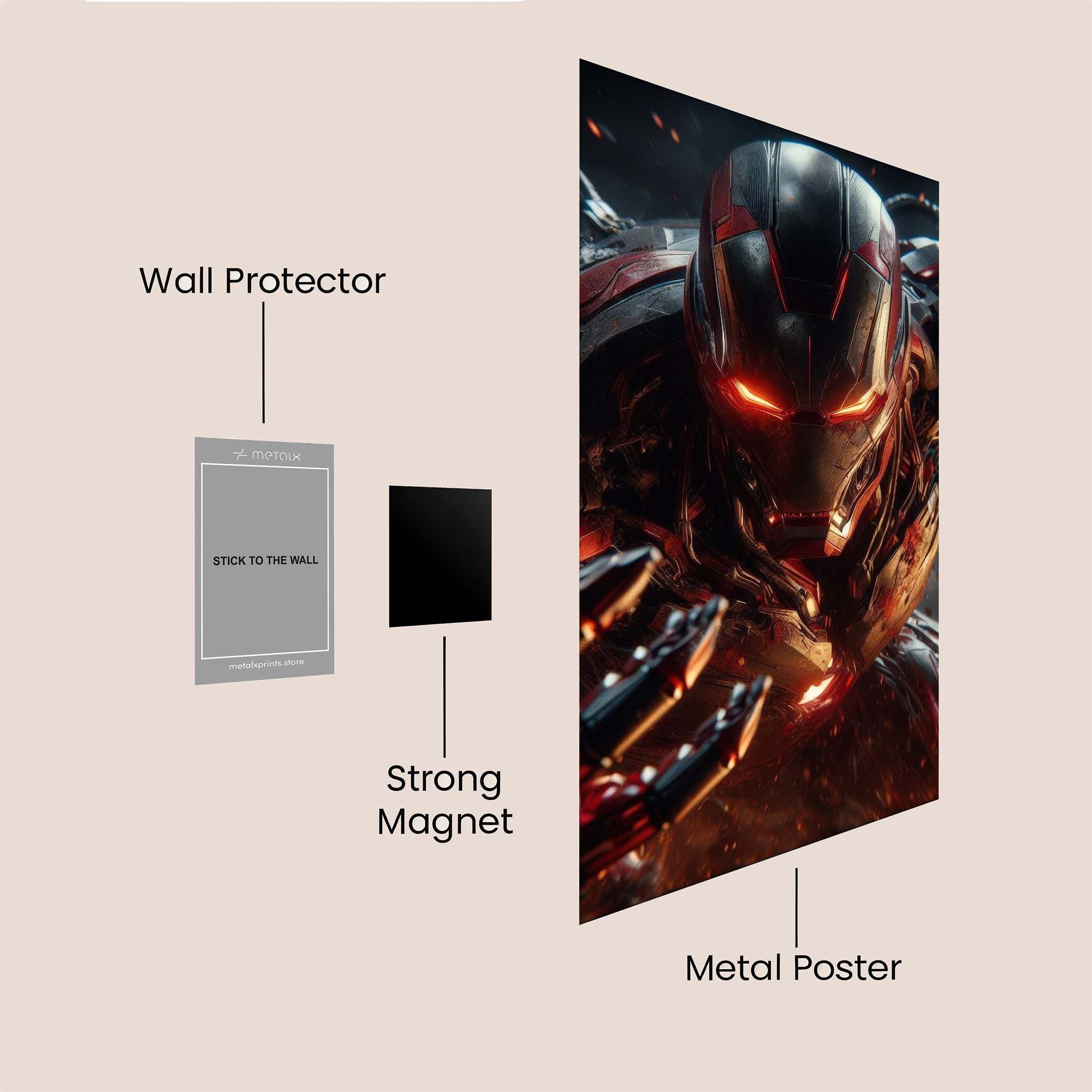 Iron Fury Safe Wall Magnetic / M
