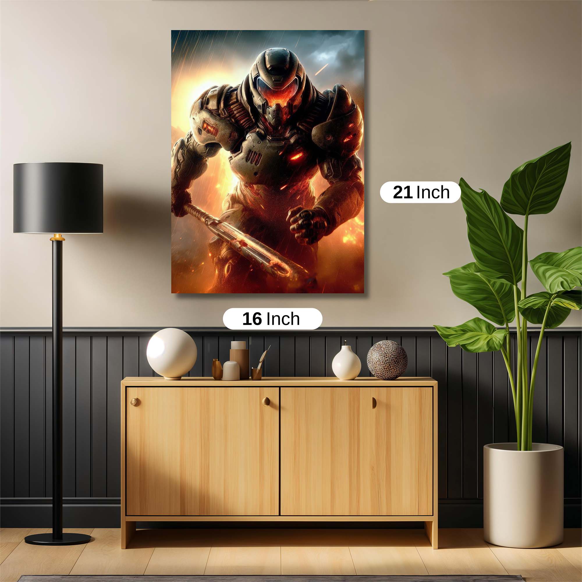 Doom Slayer Safe Wall Magnetic / M