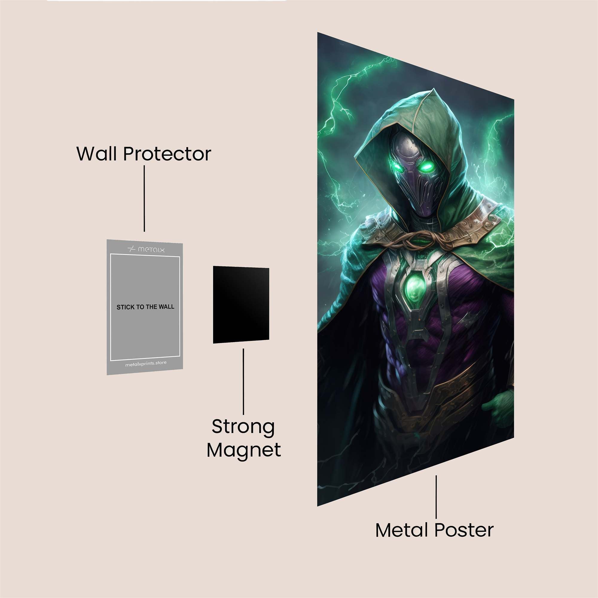 Spectral Menace Safe Wall Magnetic / M