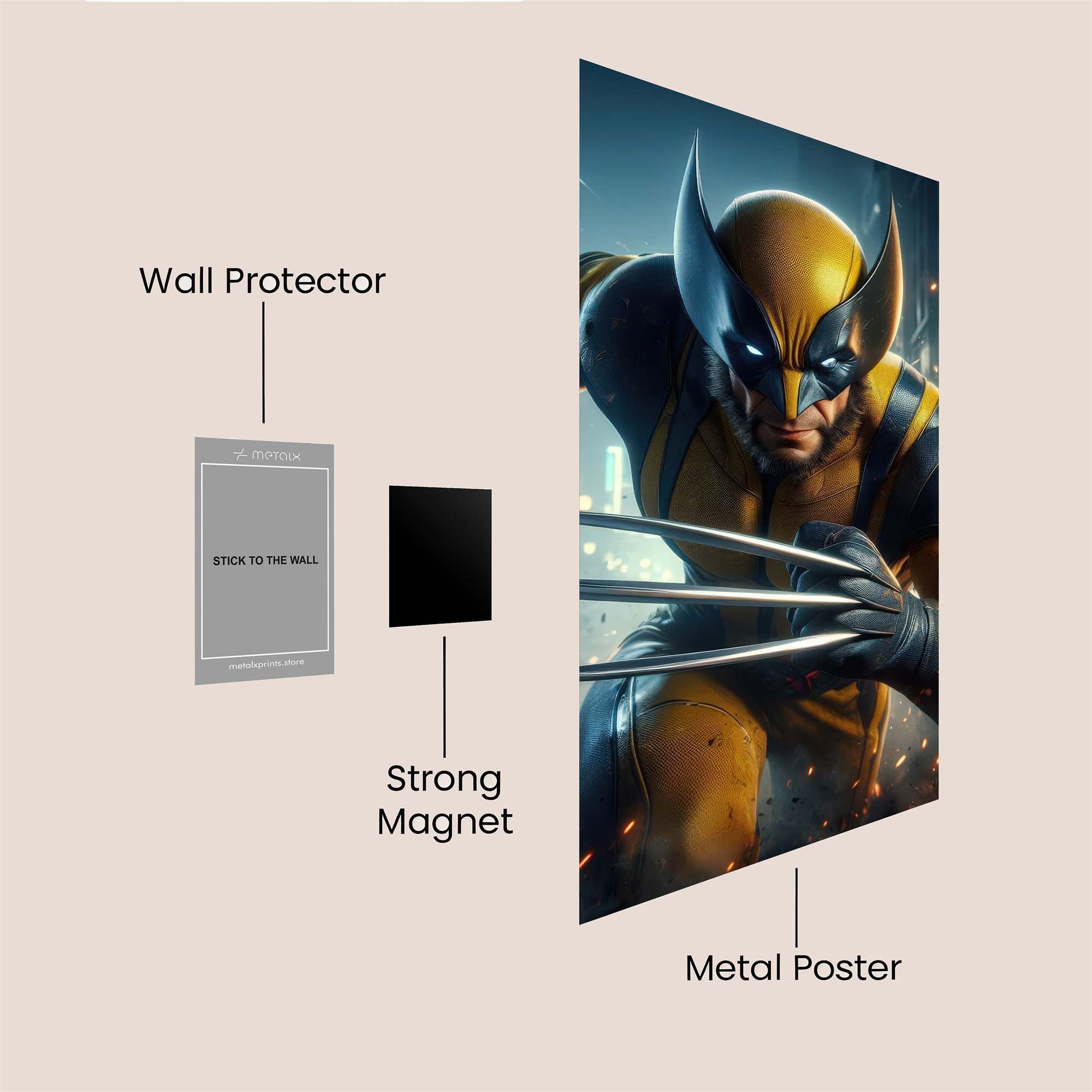 Wolverine Fierce Safe Wall Magnetic / M