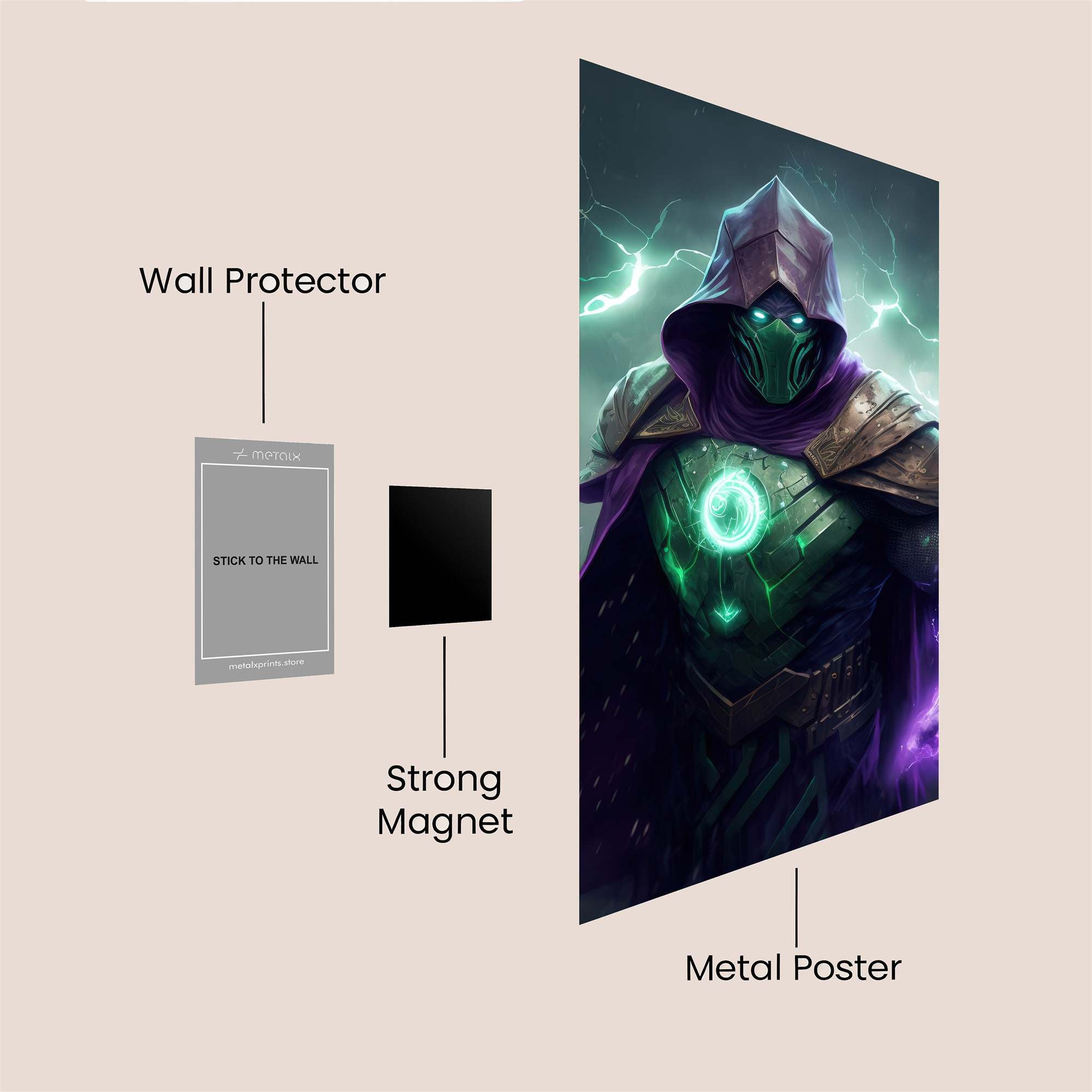 Mystic Sorcerer Safe Wall Magnetic / M