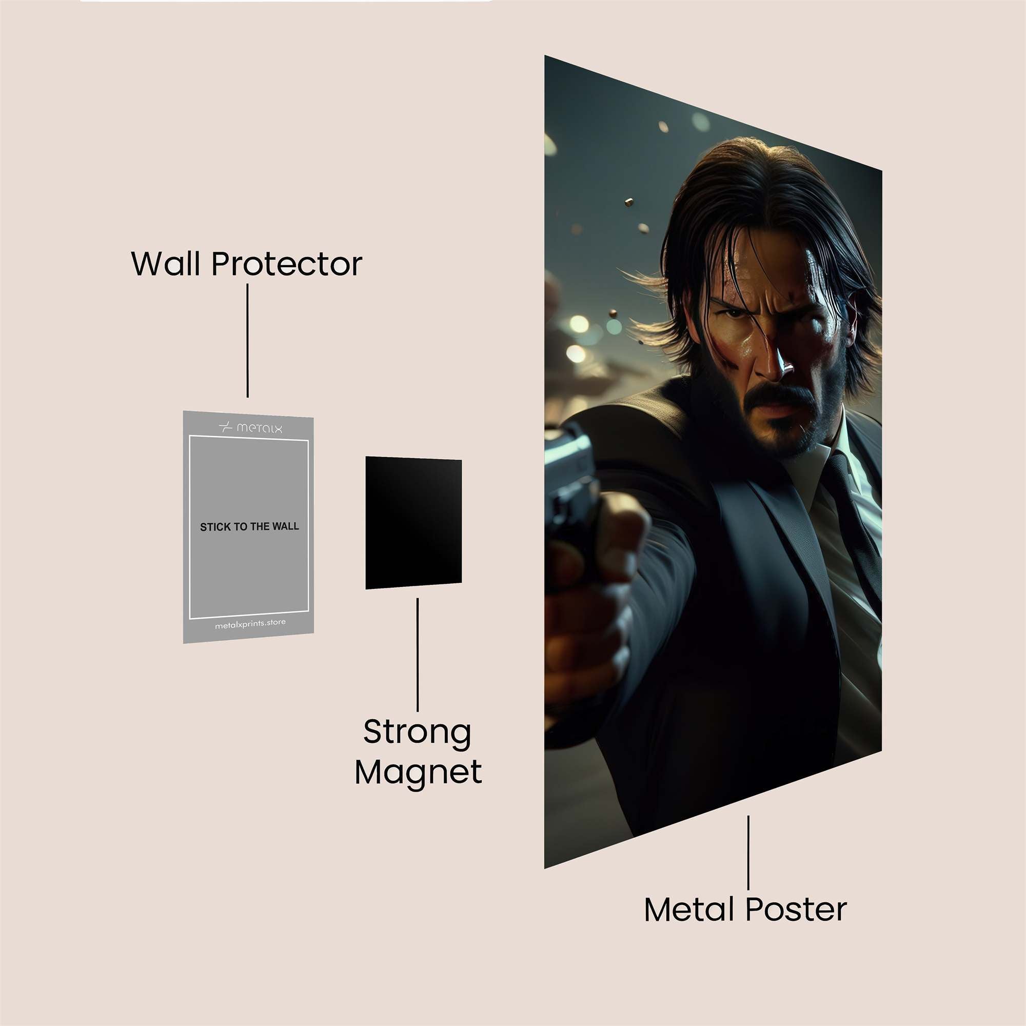 JohnWick-Intense Safe Wall Magnetic / M