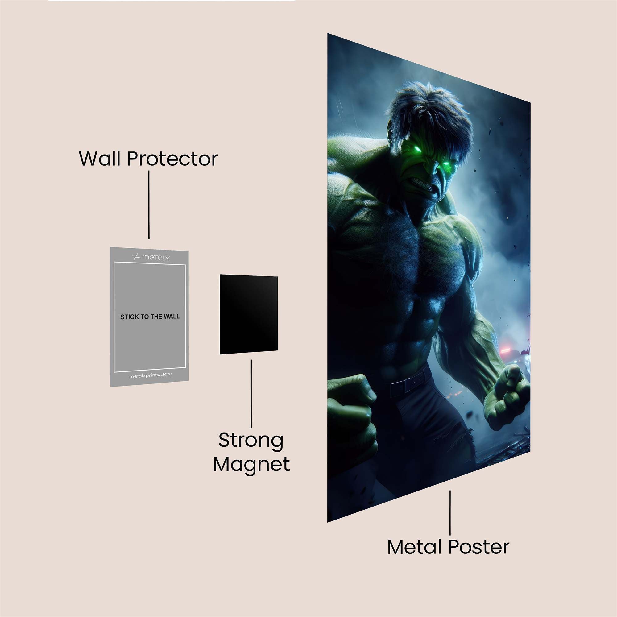 Hulk Intense Safe Wall Magnetic / M