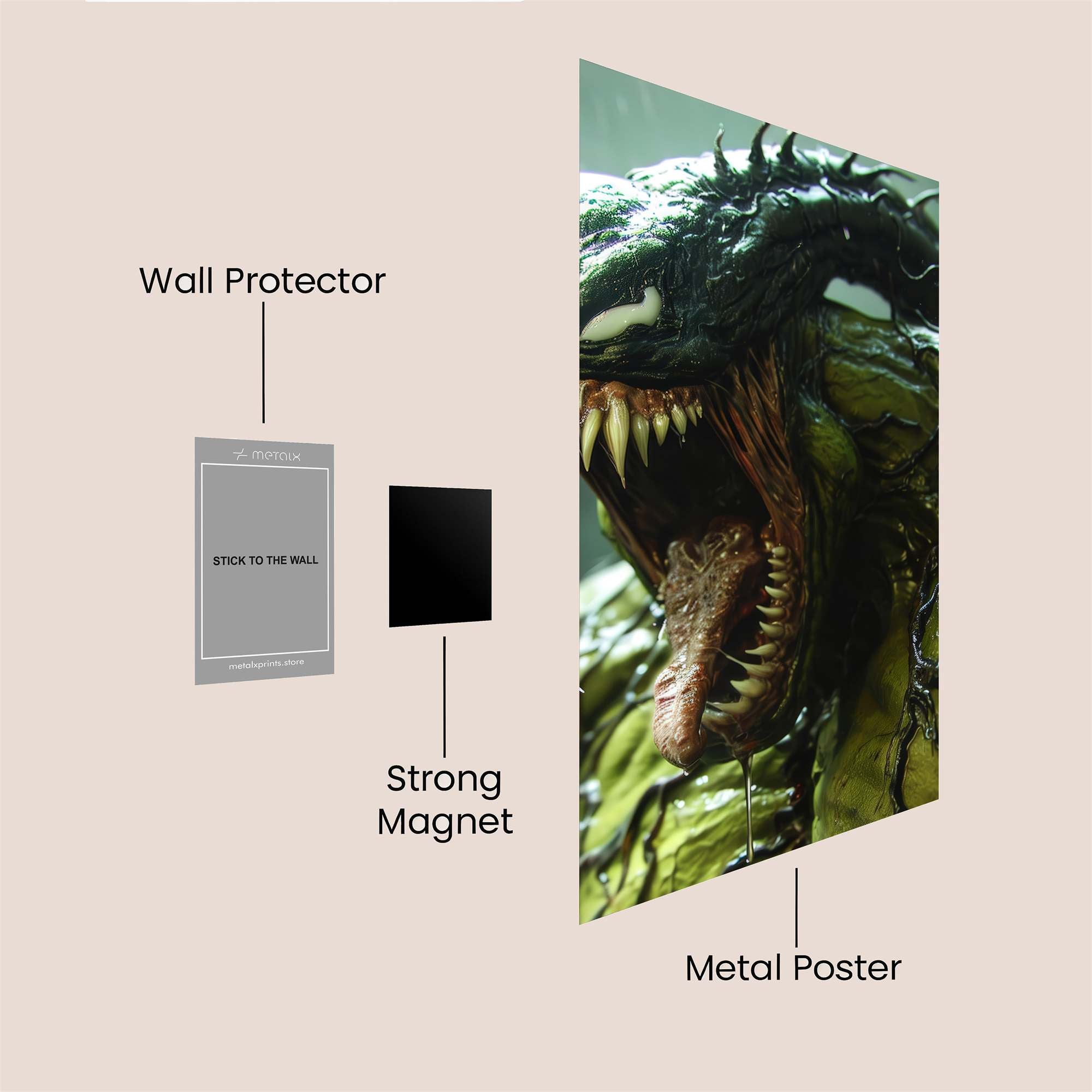 Venom Ferocious Safe Wall Magnetic / M