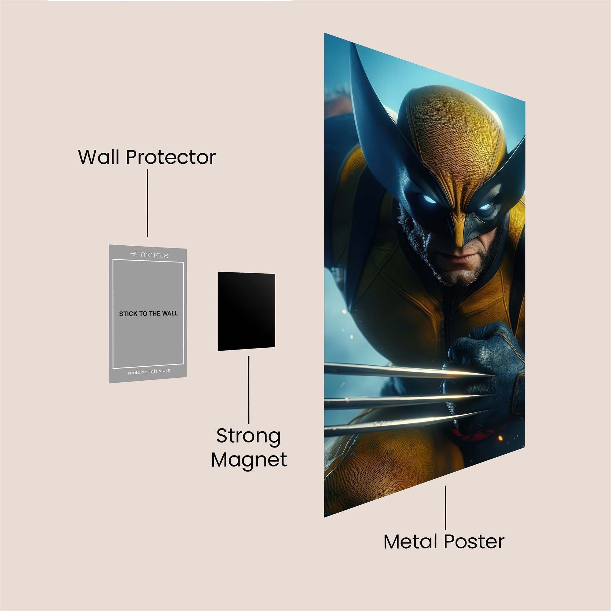 Wolverine Ferocious Safe Wall Magnetic / M