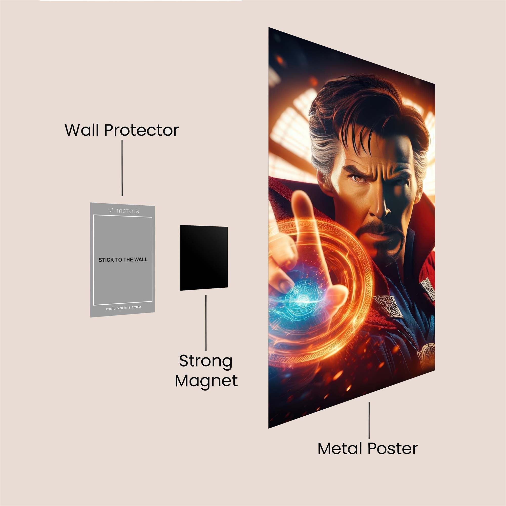 Strange Radiant Safe Wall Magnetic / M