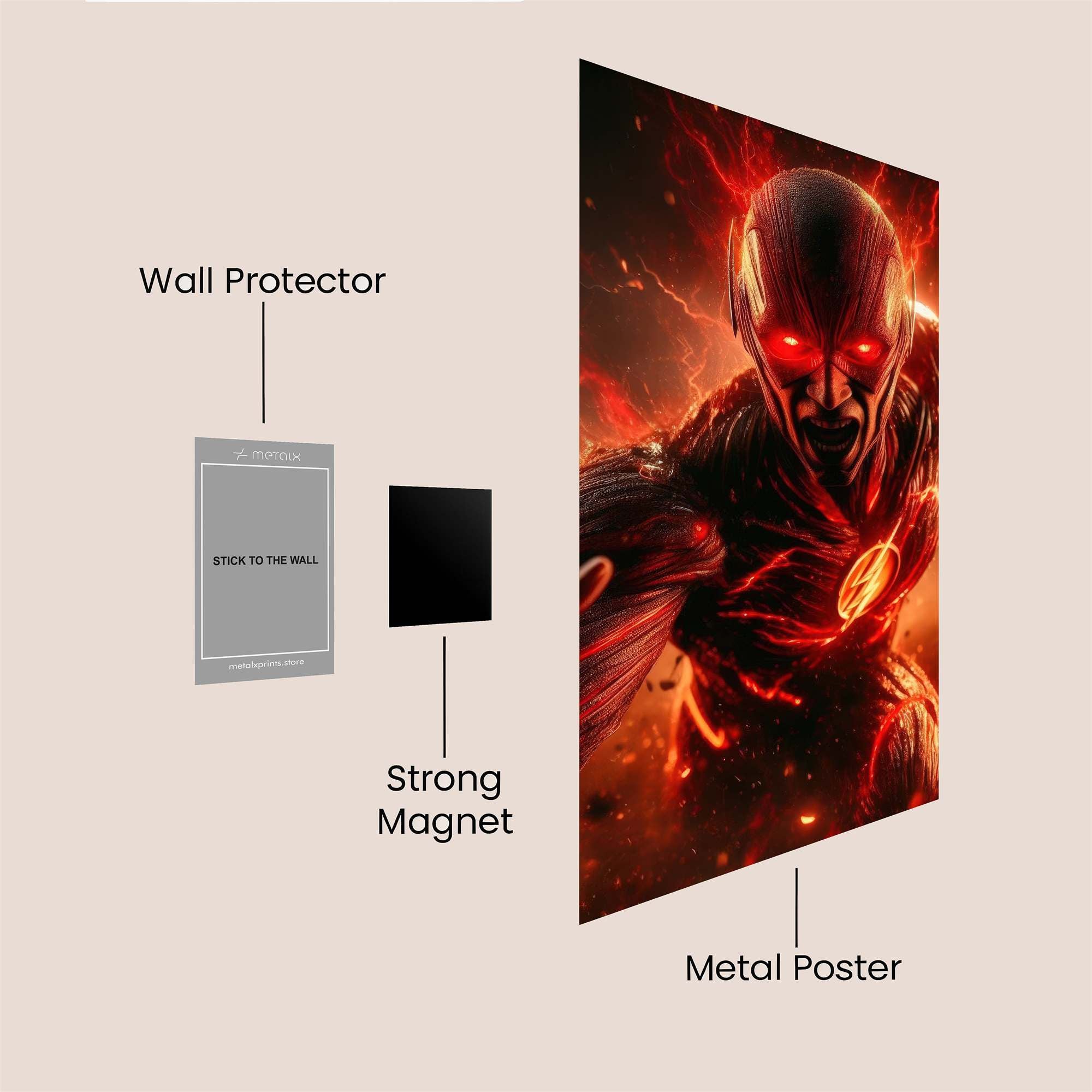 Flash Inferno Safe Wall Magnetic / M