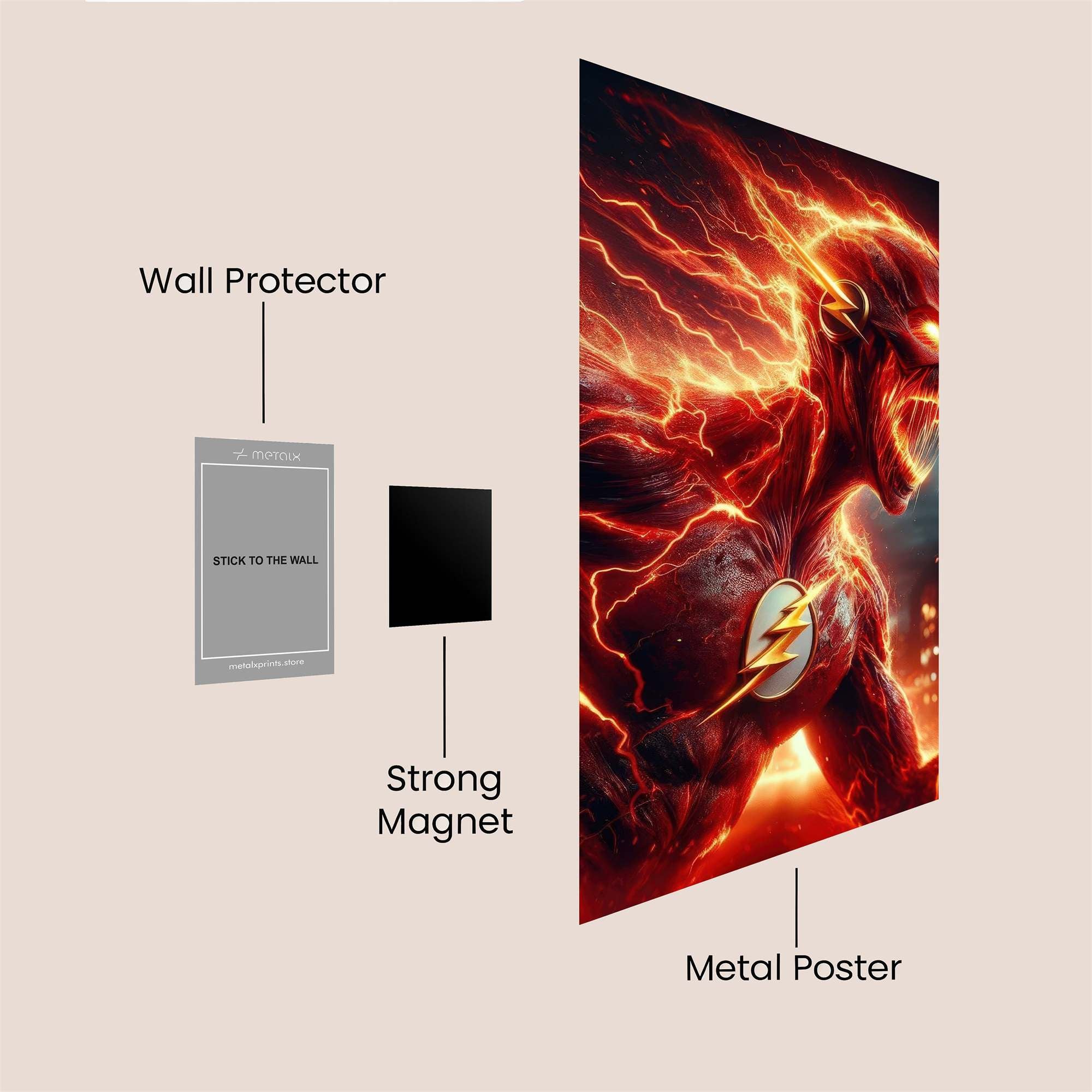 Flash Inferno Safe Wall Magnetic / M