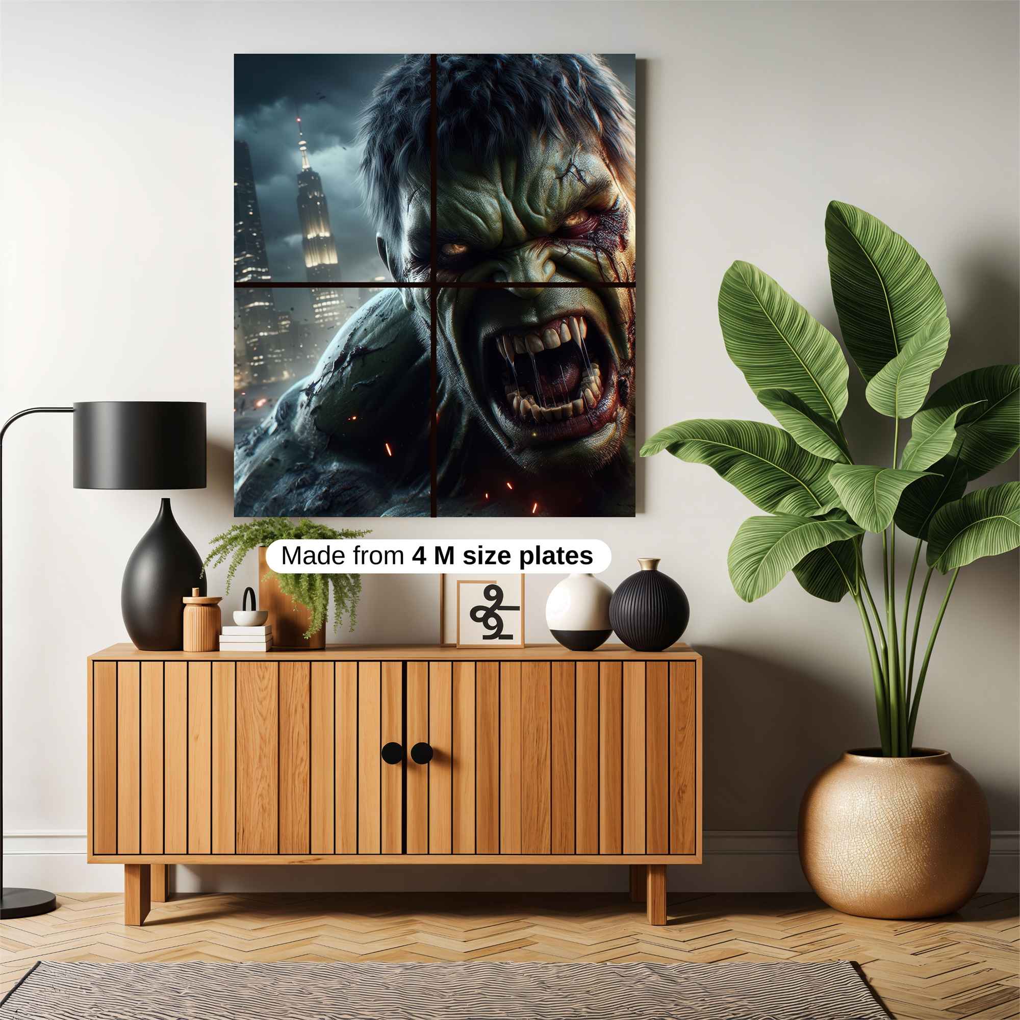 Hulk Enraged Safe Wall Magnetic / M