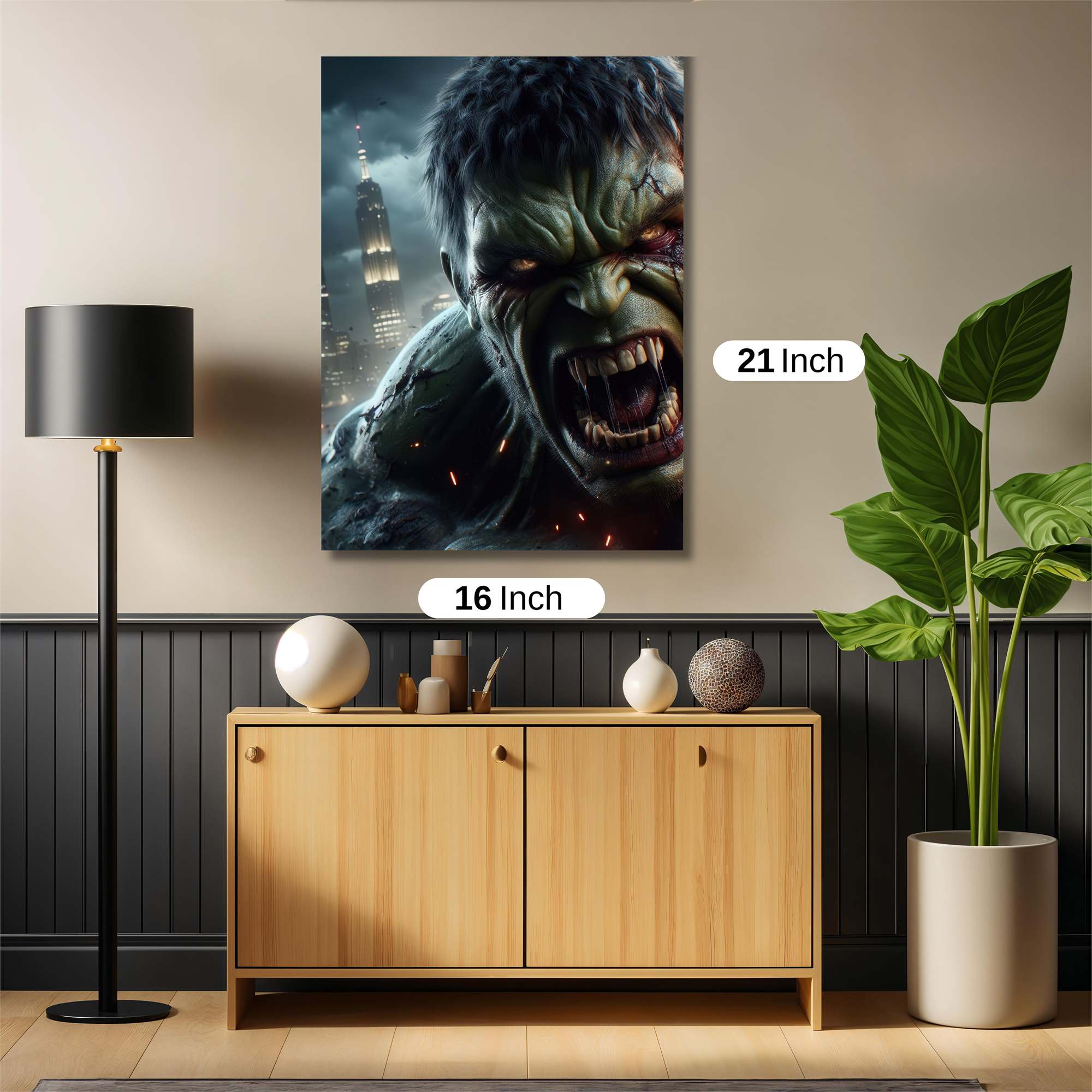 Hulk Enraged Safe Wall Magnetic / M