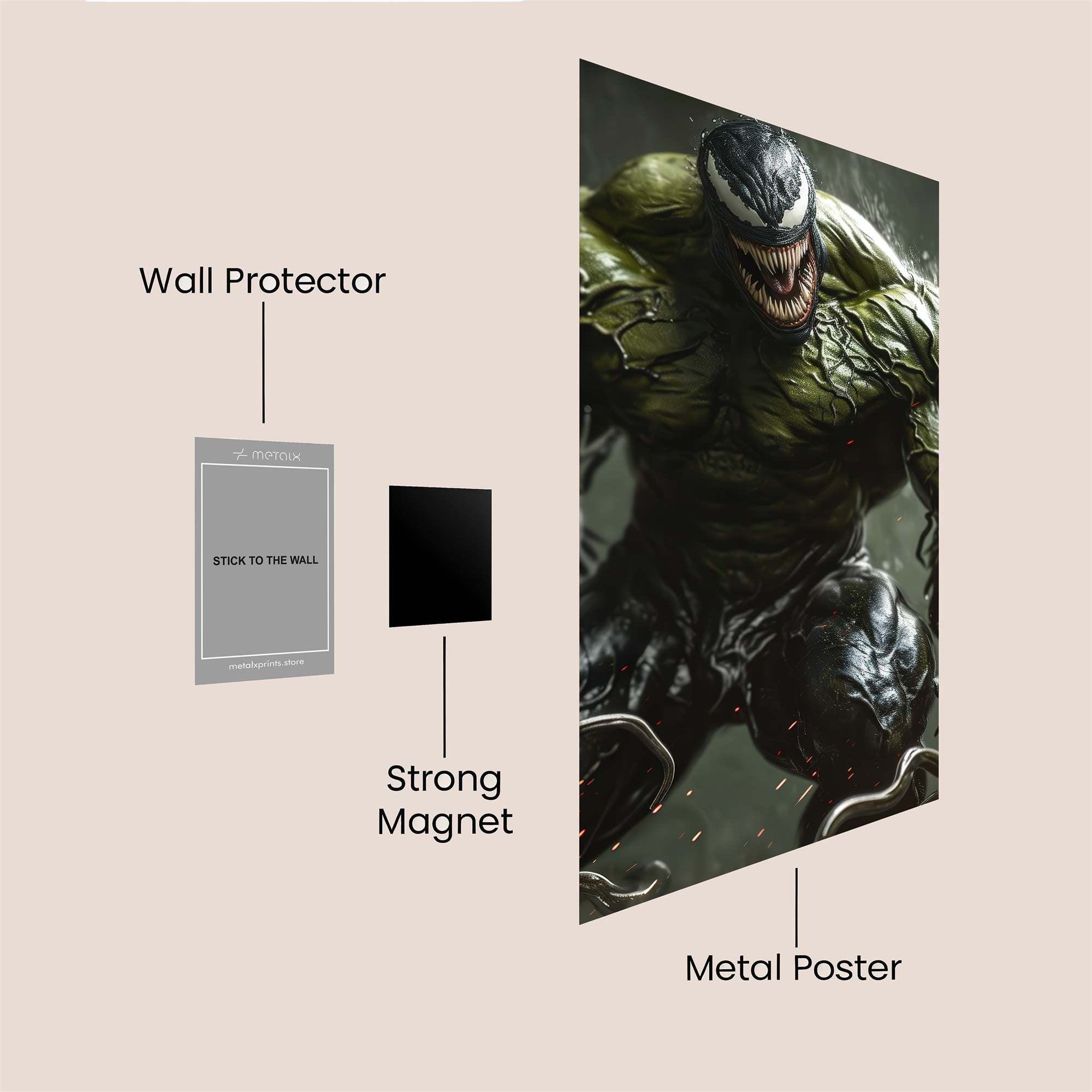 Venom Rage Safe Wall Magnetic / M