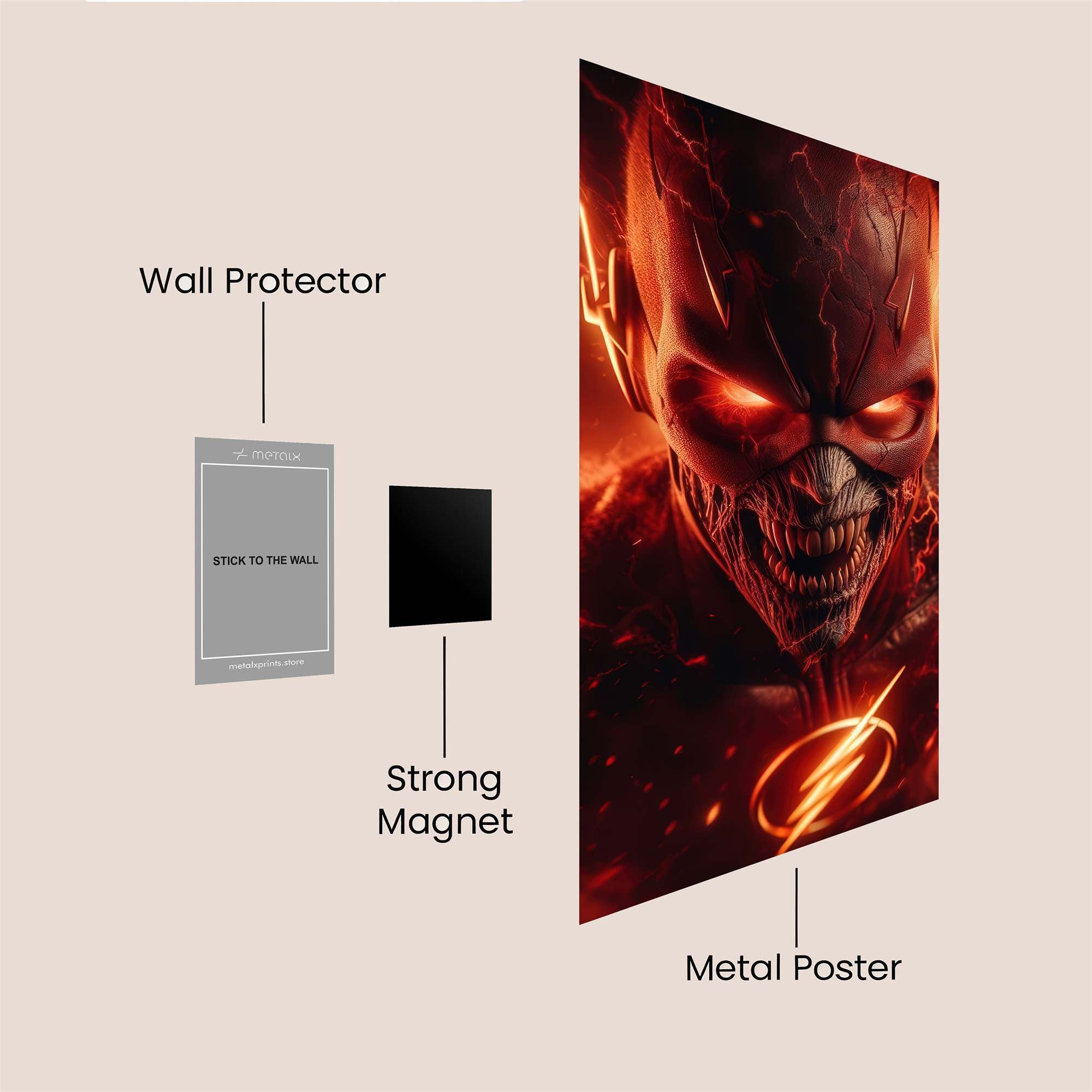 Flash Inferno Safe Wall Magnetic / M